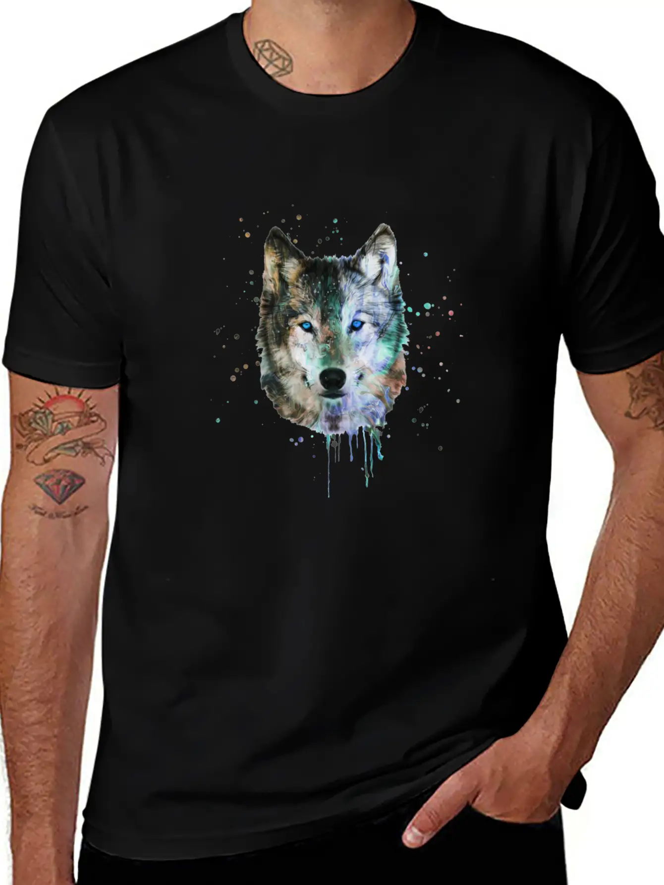 Be A Wild Wolf Unisex Short Sleeve Soft Cotton T-Shirt – Casual Everyday Wear