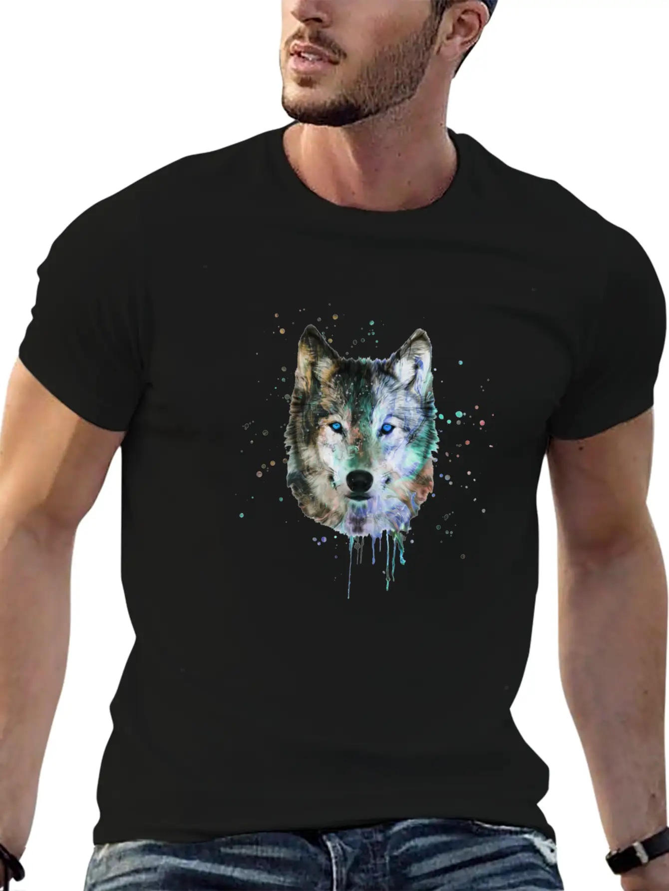 Be A Wild Wolf Unisex Short Sleeve Soft Cotton T-Shirt – Casual Everyday Wear