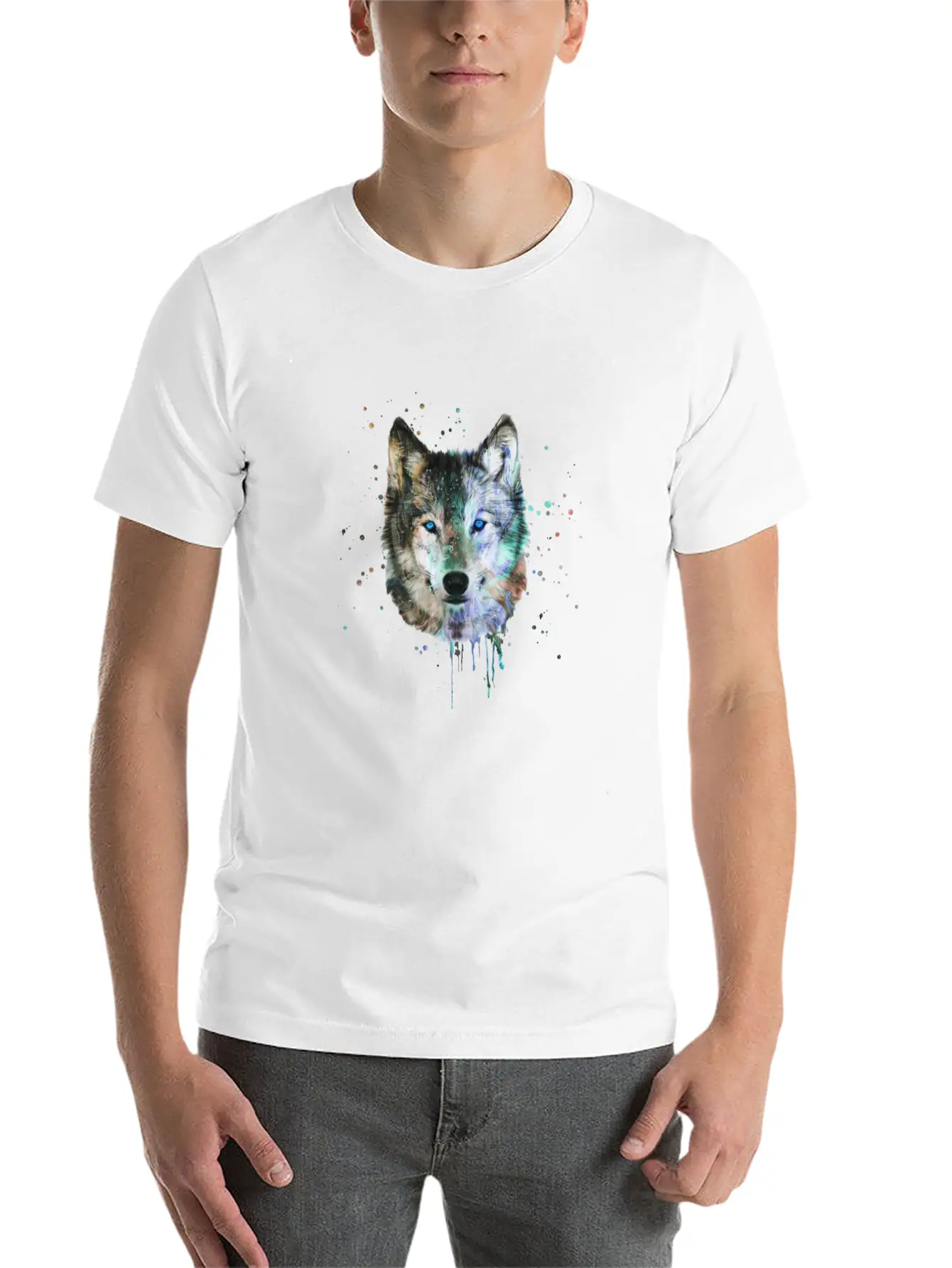 Be A Wild Wolf Unisex Short Sleeve Soft Cotton T-Shirt – Casual Everyday Wear