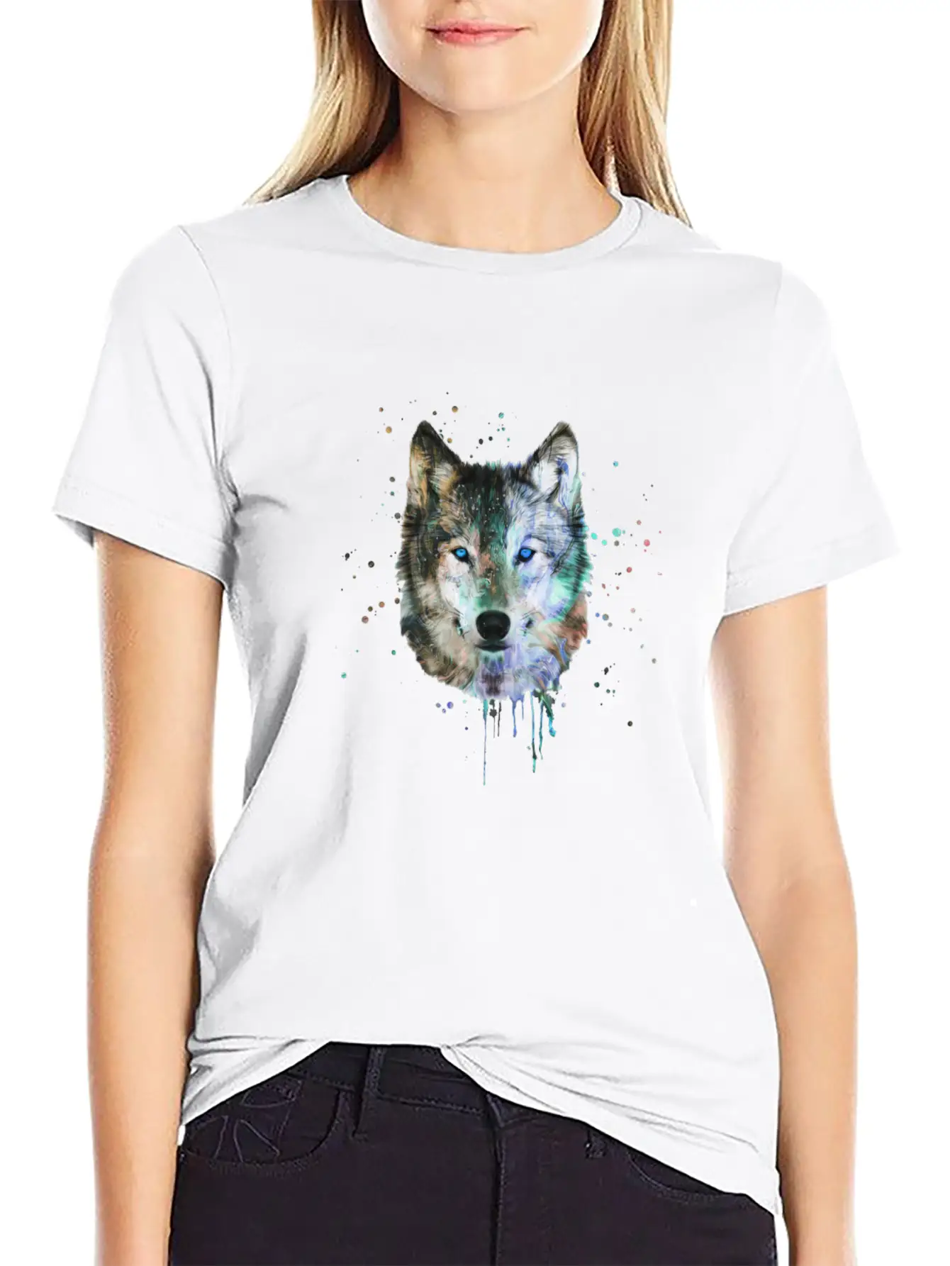 Be A Wild Wolf Unisex Short Sleeve Soft Cotton T-Shirt – Casual Everyday Wear