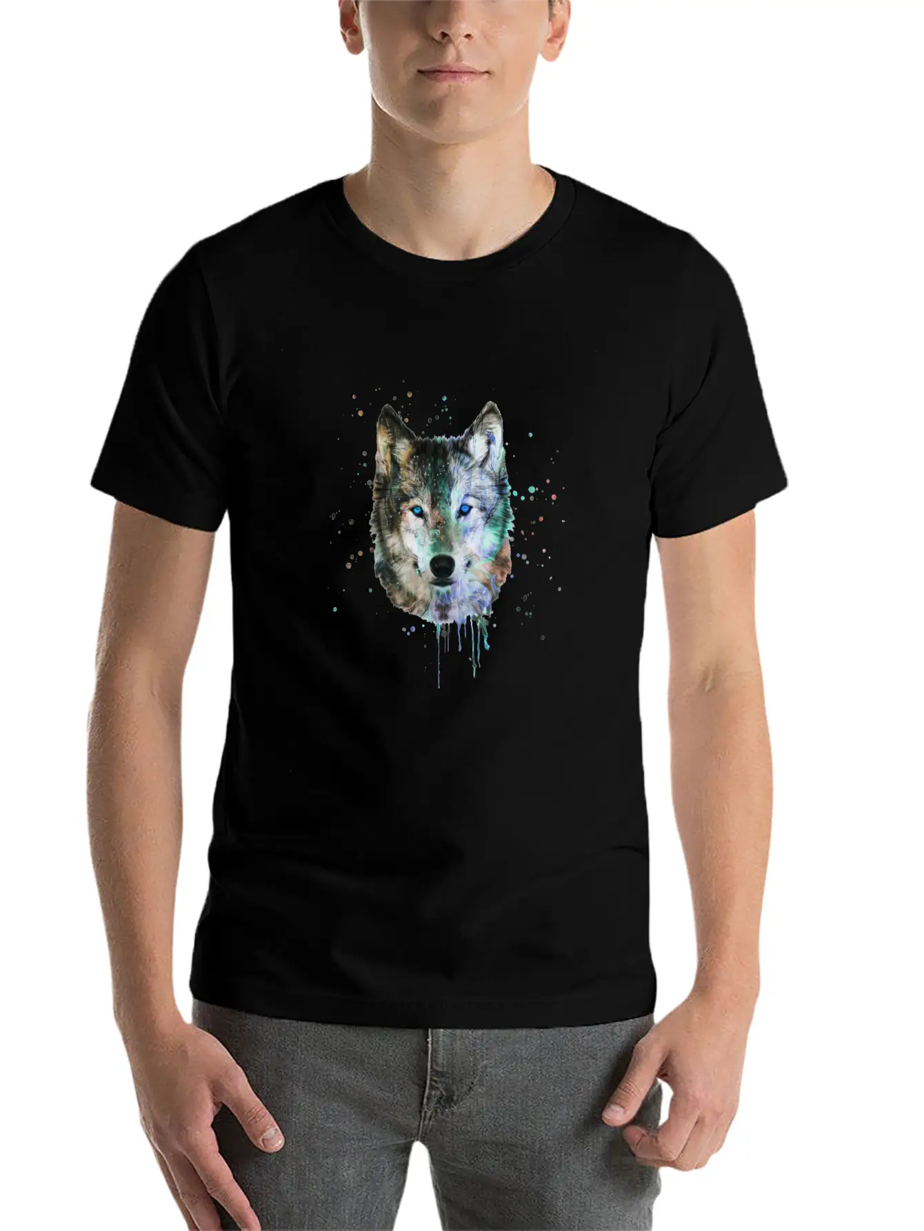 Be A Wild Wolf Unisex Short Sleeve Soft Cotton T-Shirt – Casual Everyday Wear