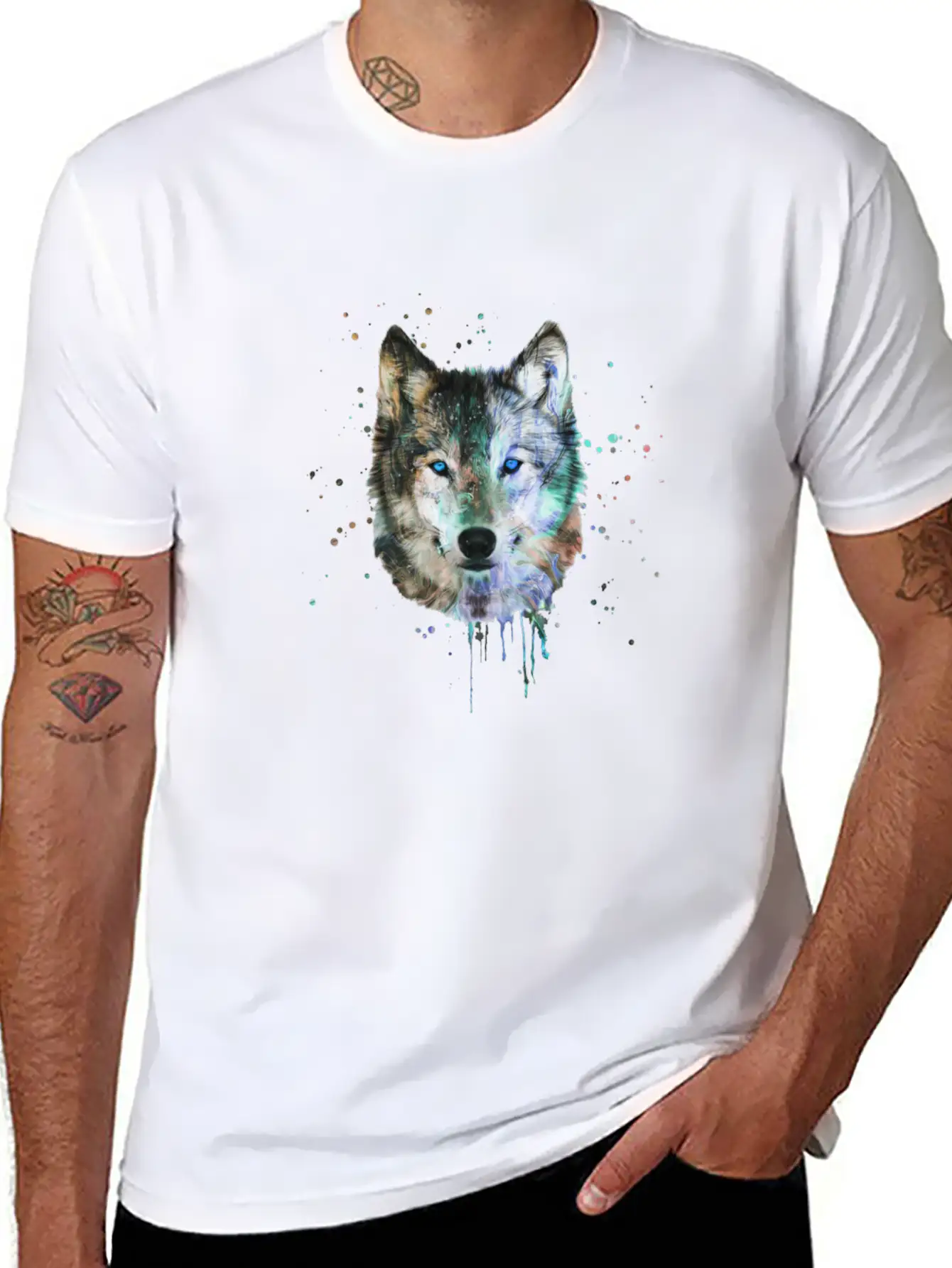 Be A Wild Wolf Unisex Short Sleeve Soft Cotton T-Shirt – Casual Everyday Wear