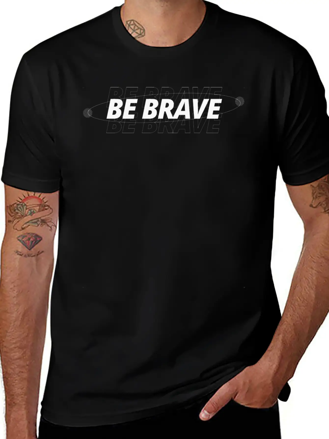 Be Brave Comfortable Minimalist Graphic Tee – Summer Style Essential