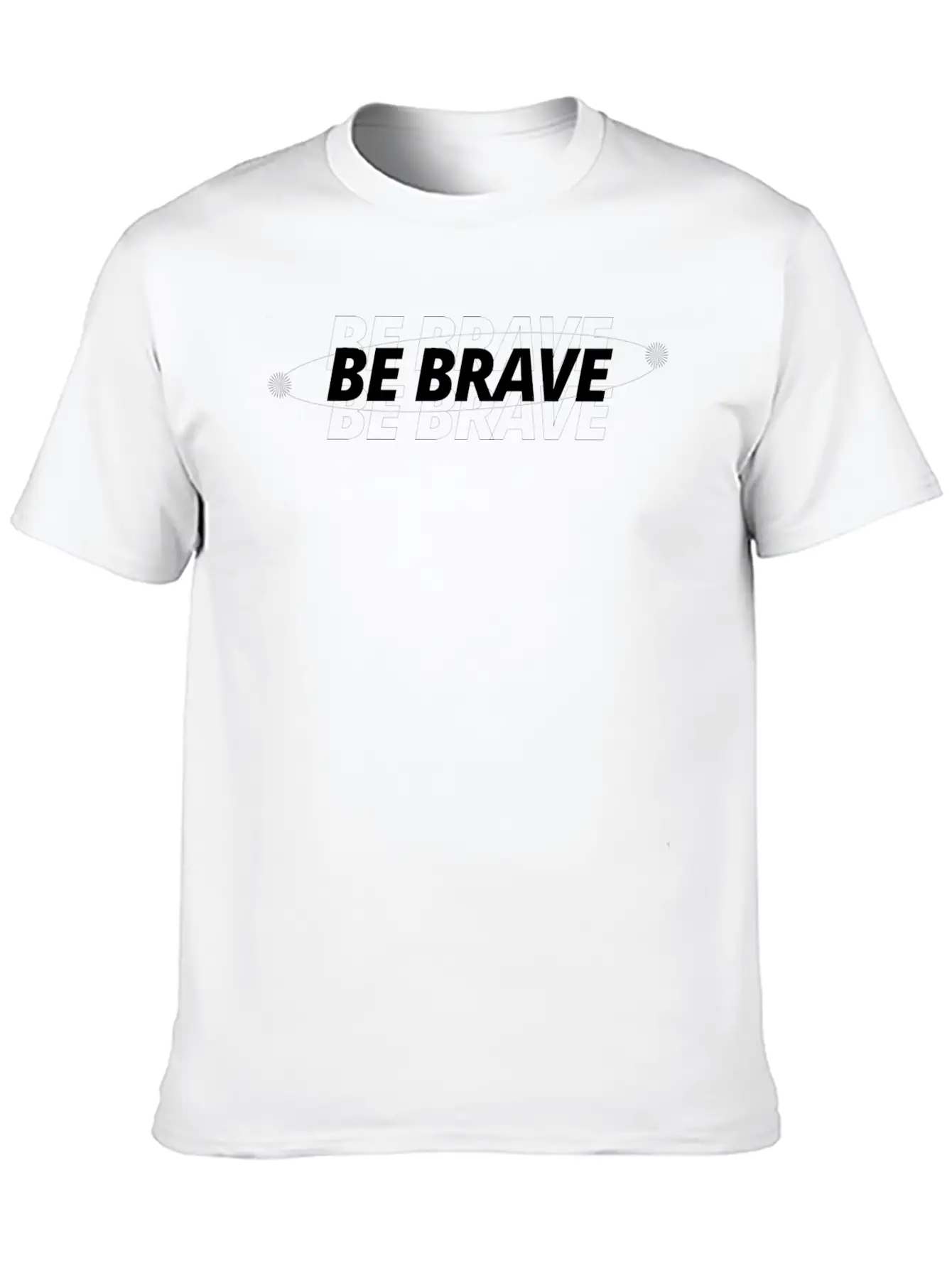 Be Brave Comfortable Minimalist Graphic Tee – Summer Style Essential