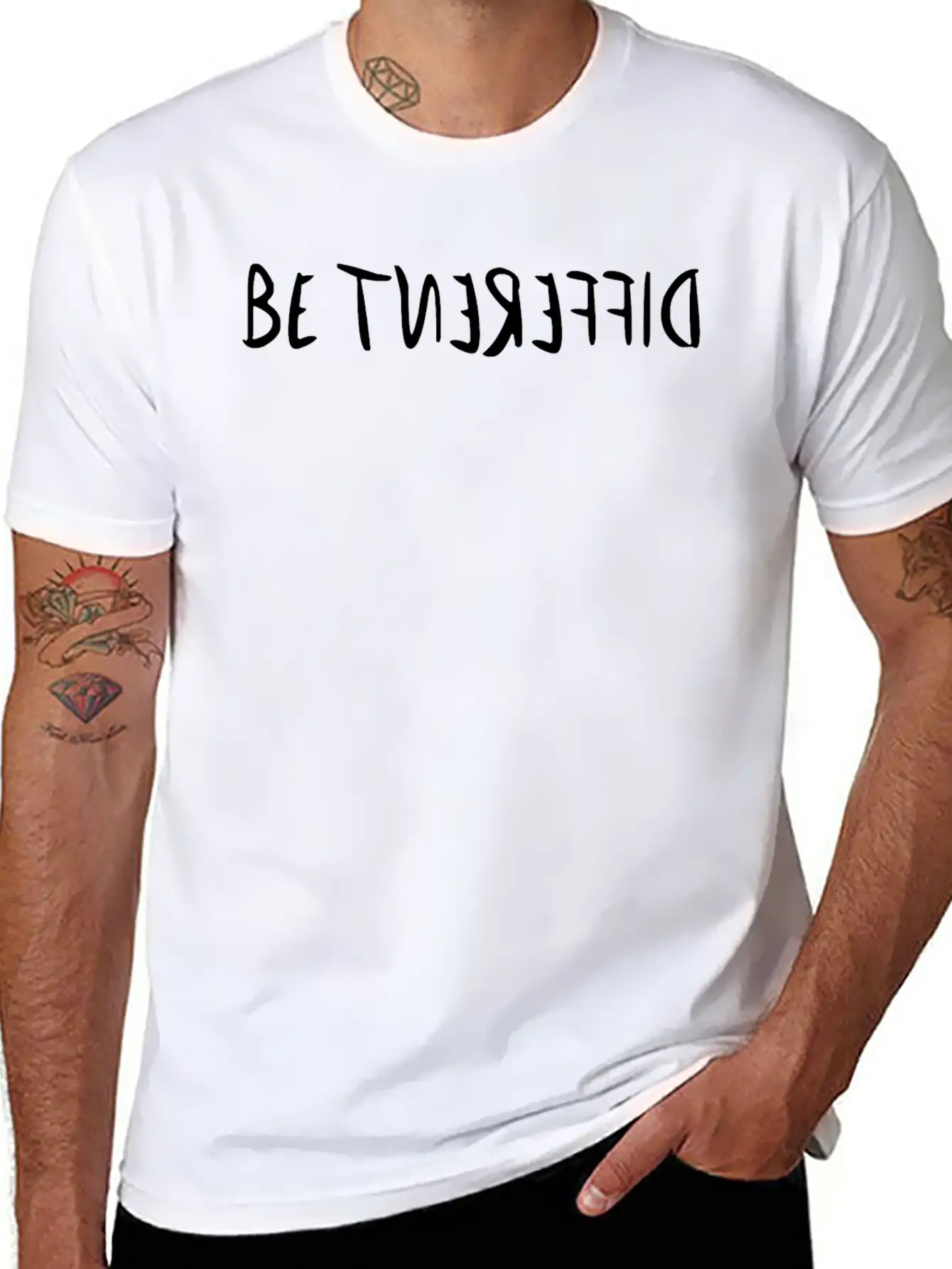 Be Different - Simple Basic T-Shirt Basic Graphic T-Shirt – Daily Comfort In Soft Cotton