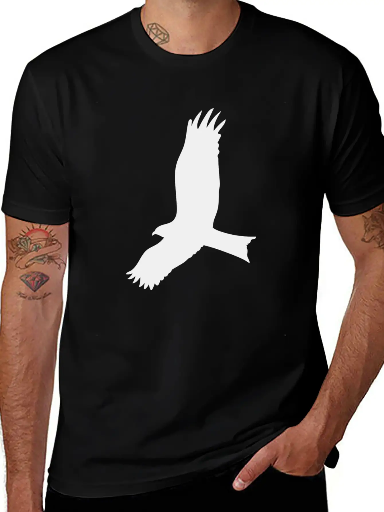 Be Free And Be An Eagle Unisex Short Sleeve Soft Cotton T-Shirt – Casual Everyday Wear
