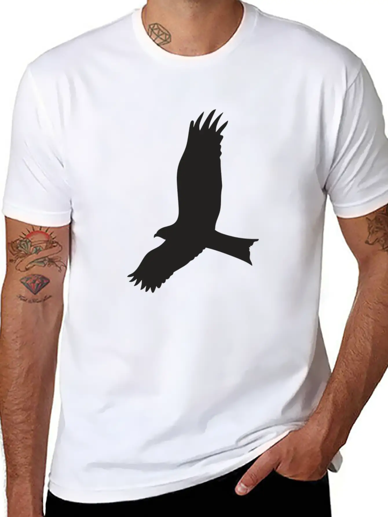 Be Free And Be An Eagle Unisex Short Sleeve Soft Cotton T-Shirt – Casual Everyday Wear