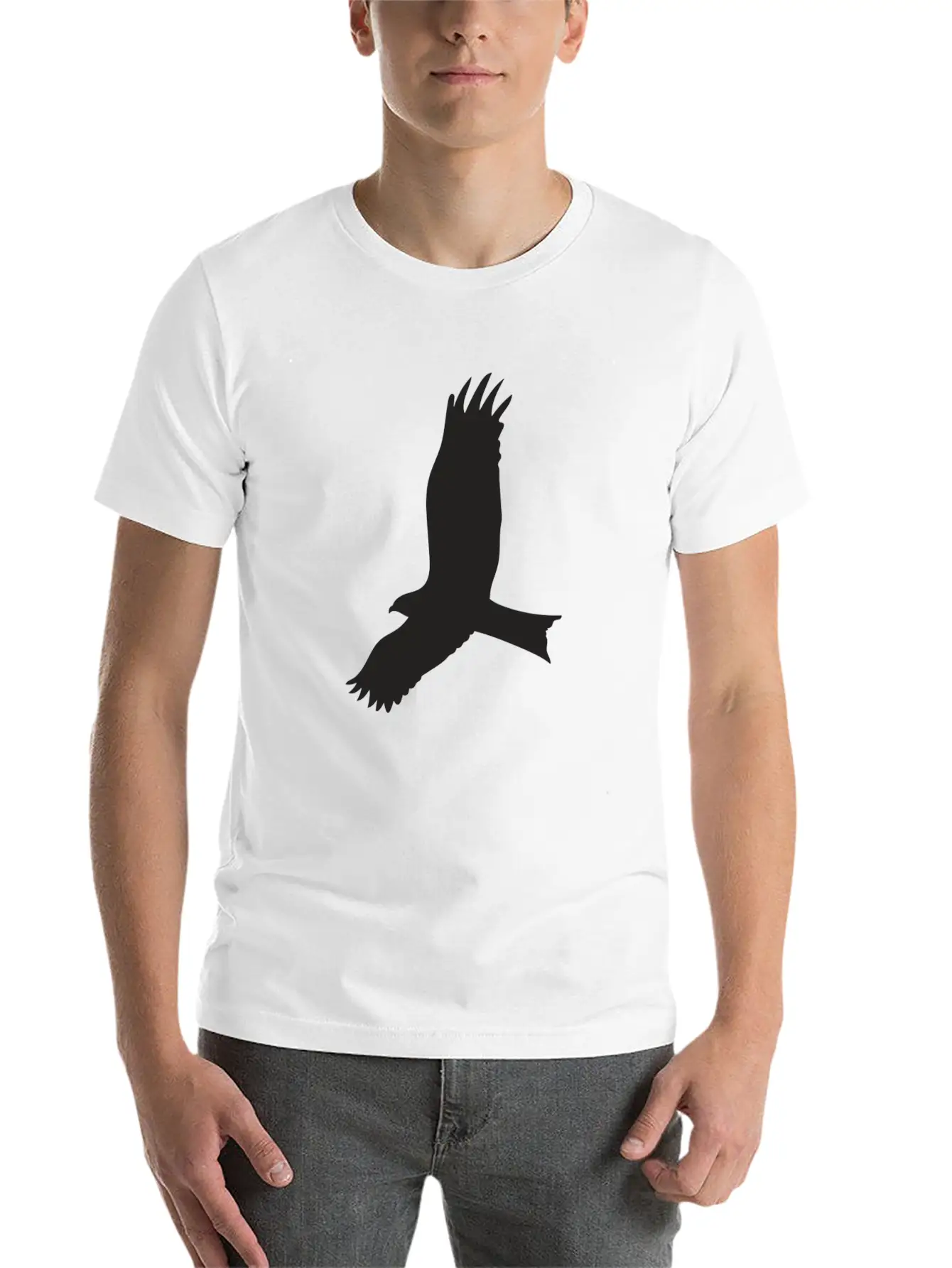 Be Free And Be An Eagle Unisex Short Sleeve Soft Cotton T-Shirt – Casual Everyday Wear