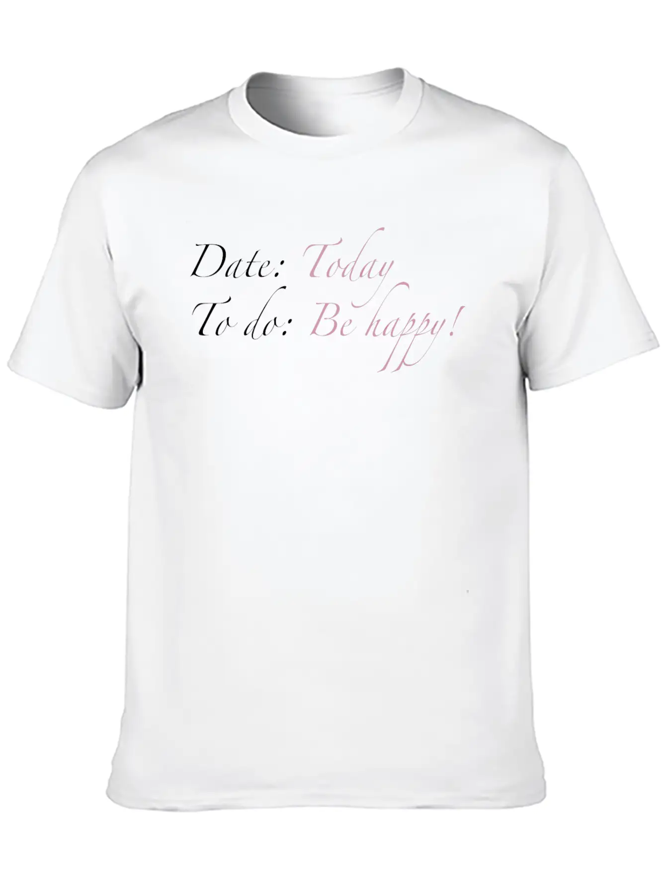 Be Happy! Basic Graphic T-Shirt – Daily Comfort In Soft Cotton