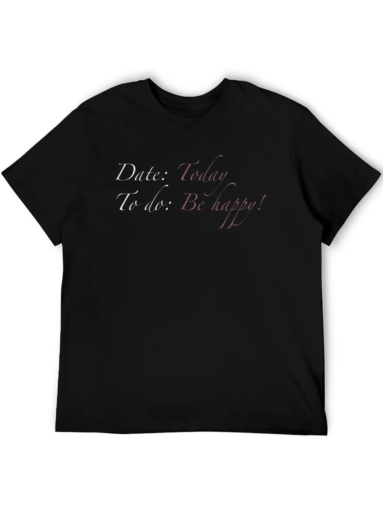 Be Happy! Basic Graphic T-Shirt – Daily Comfort In Soft Cotton