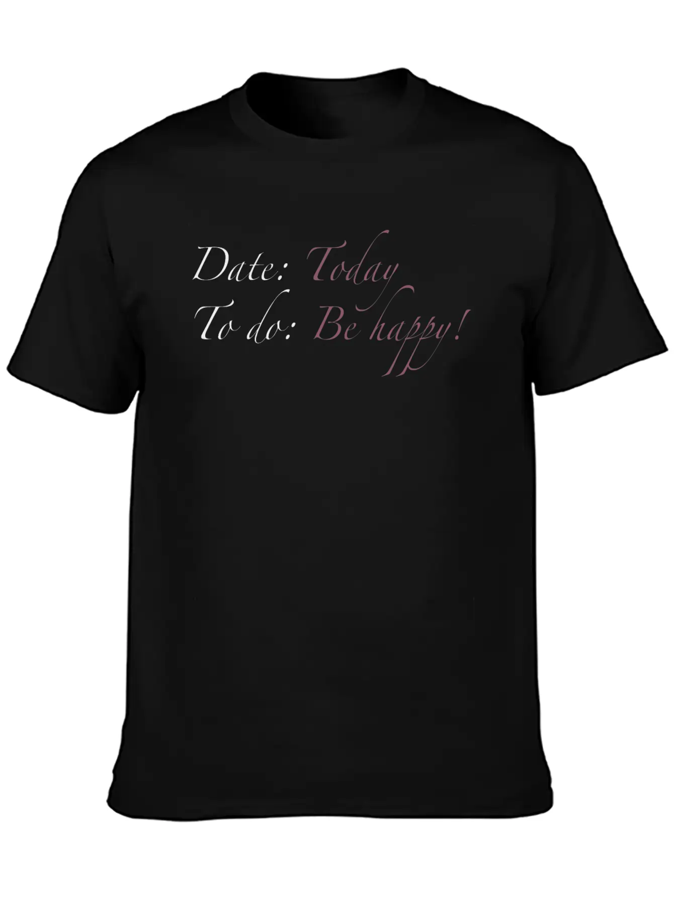 Be Happy! Basic Graphic T-Shirt – Daily Comfort In Soft Cotton