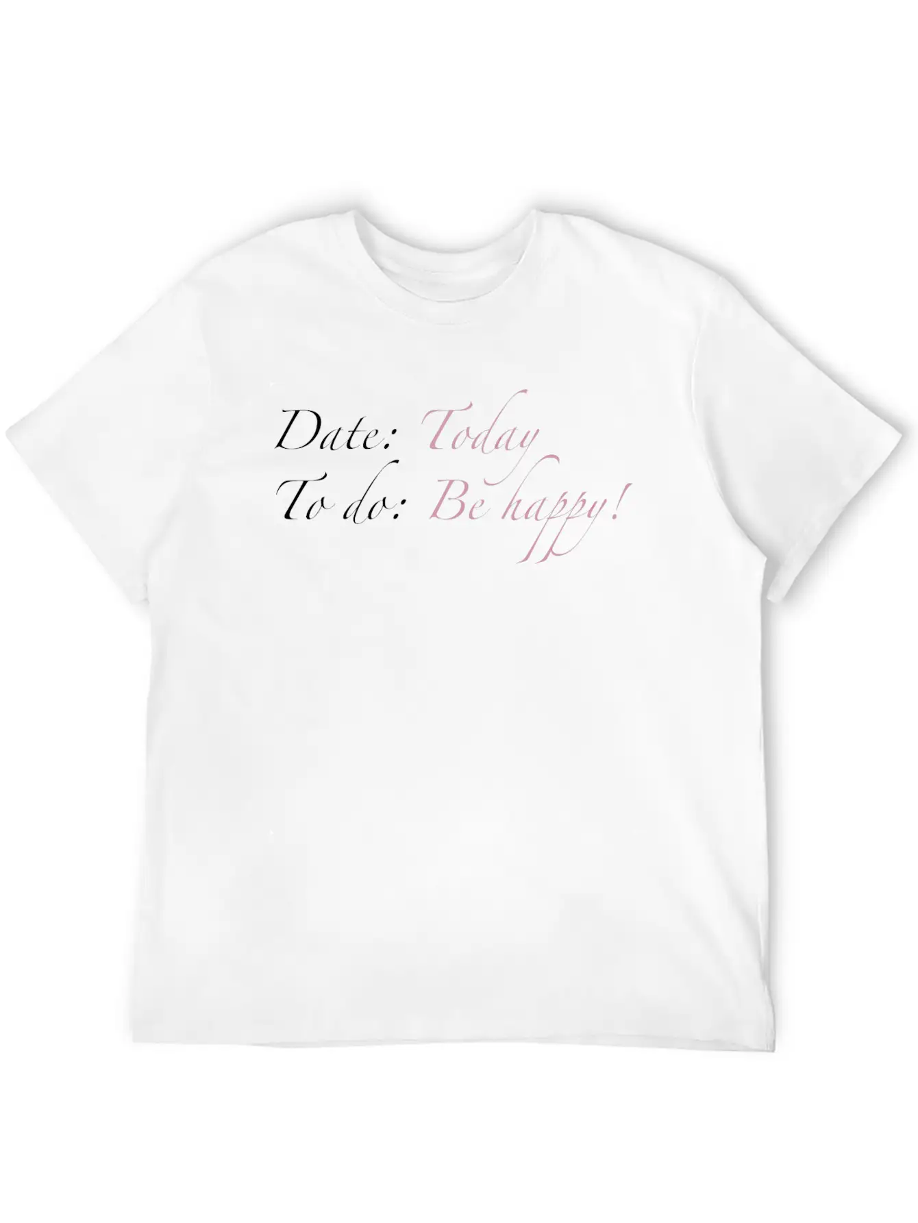 Be Happy! Basic Graphic T-Shirt – Daily Comfort In Soft Cotton