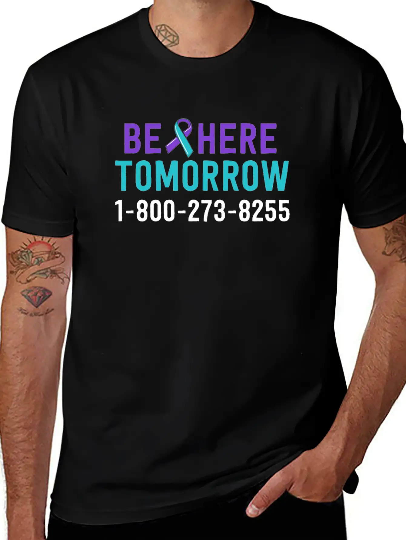 Be Here Tomorrow Suicide Prevention Awareness Unisex Casual T-Shirt – Clean Design For Daily Comfort
