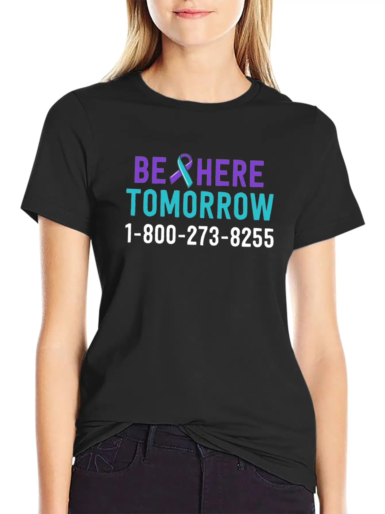 Be Here Tomorrow Suicide Prevention Awareness Unisex Casual T-Shirt – Clean Design For Daily Comfort
