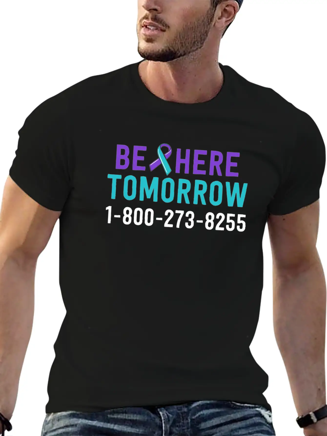 Be Here Tomorrow Suicide Prevention Awareness Unisex Casual T-Shirt – Clean Design For Daily Comfort