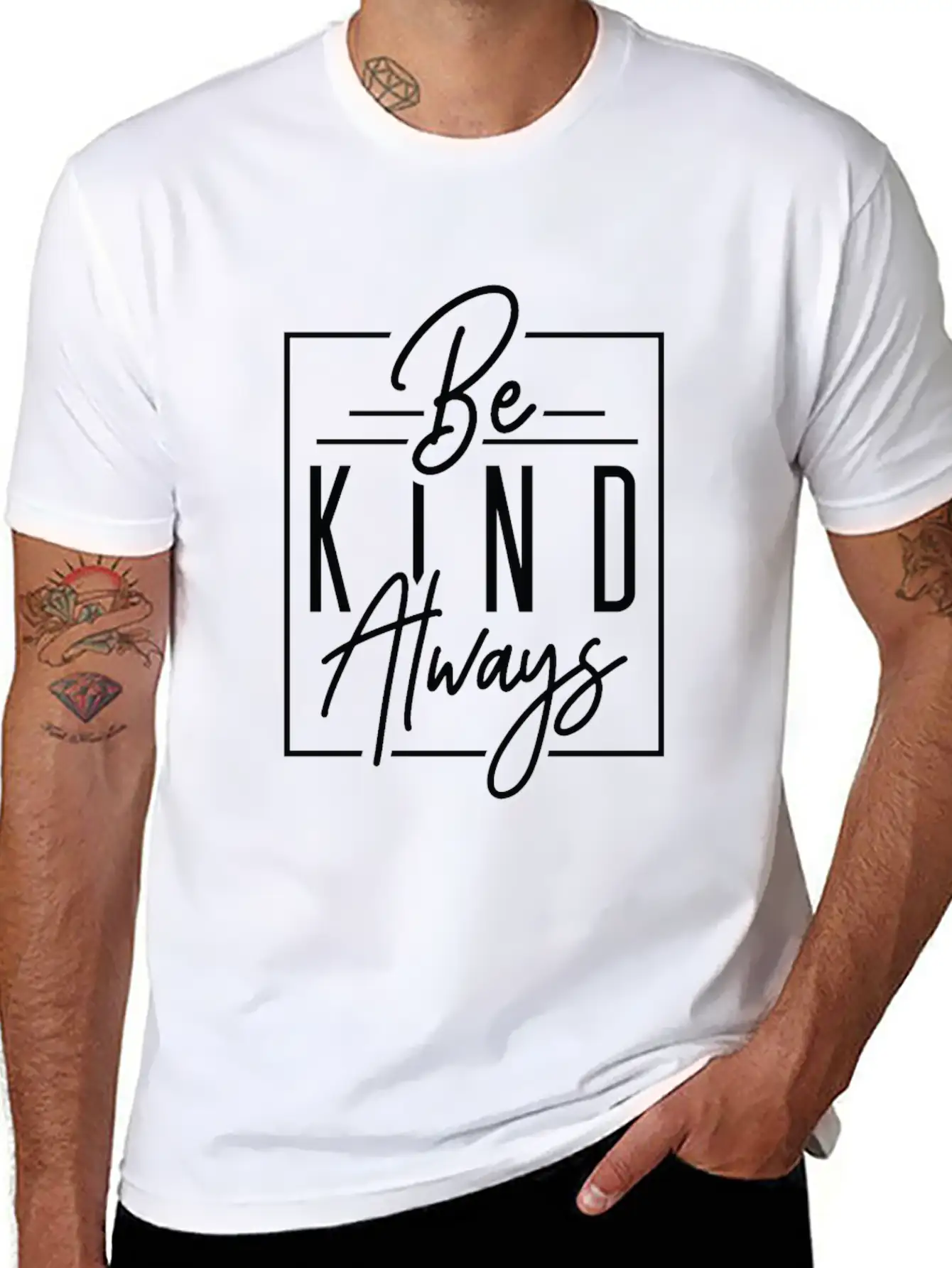 Be Kind Always | Heartfelt Reminder Tee Unisex Short Sleeve Soft Cotton T-Shirt – Casual Everyday Wear