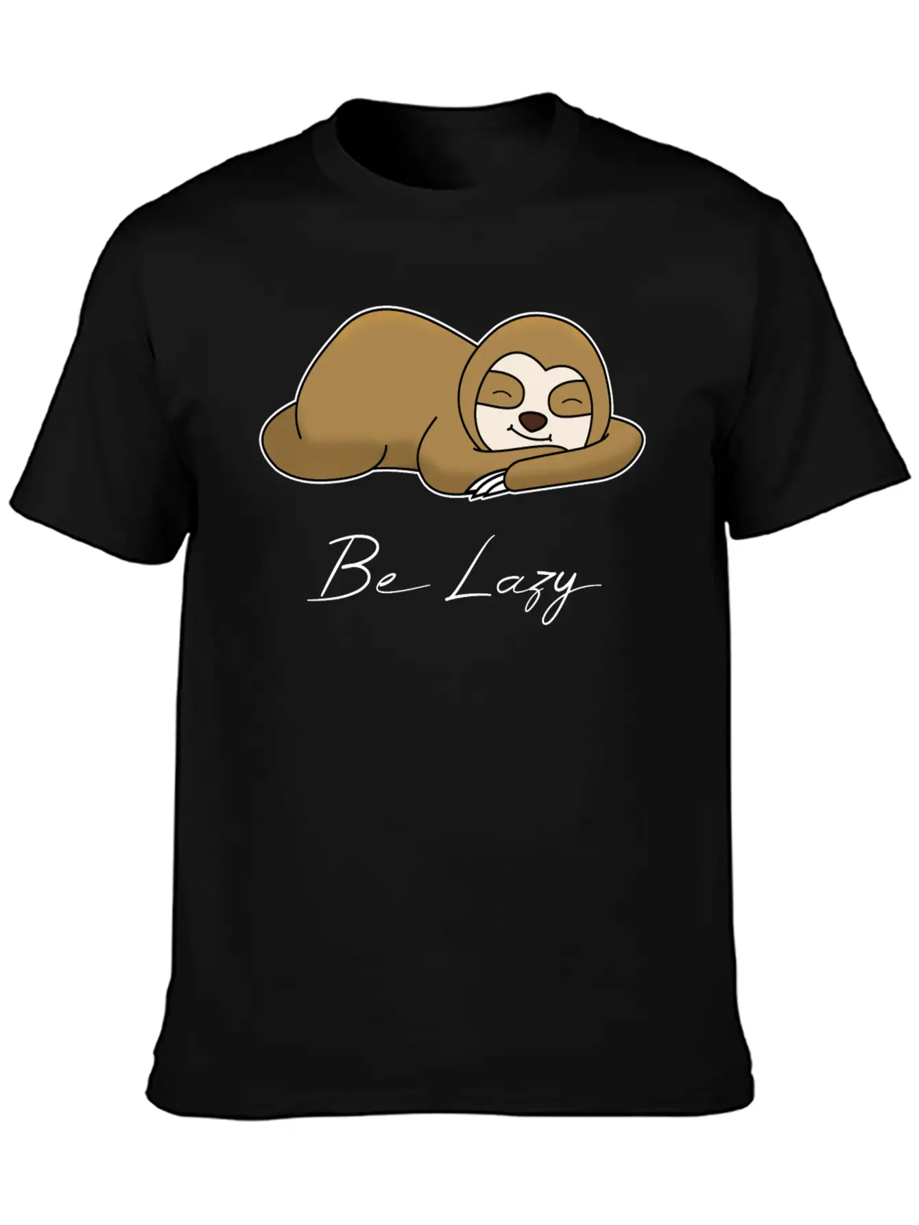 BE LAZY Unisex Short Sleeve Soft Cotton T-Shirt – Casual Everyday Wear