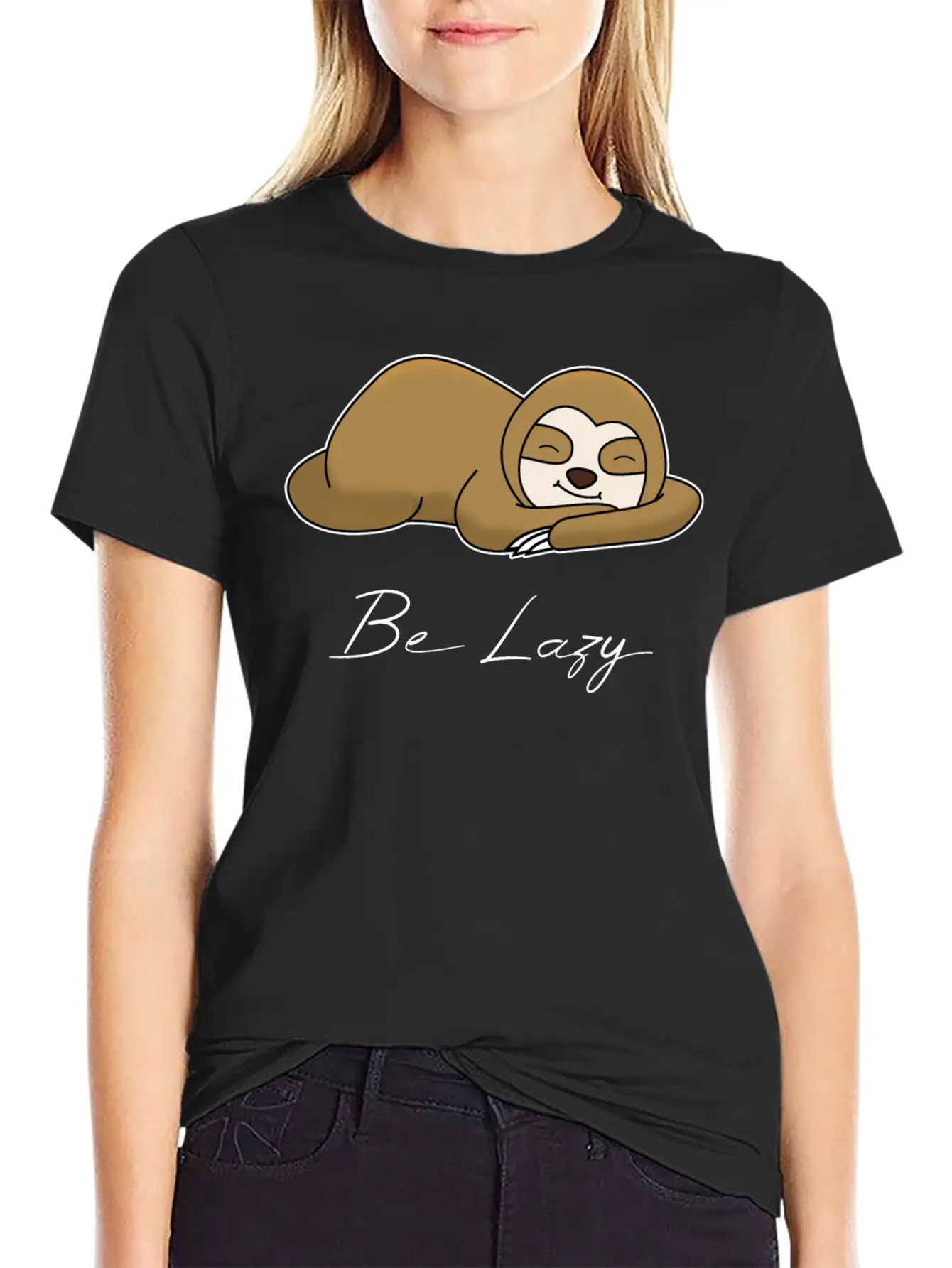 BE LAZY Unisex Short Sleeve Soft Cotton T-Shirt – Casual Everyday Wear