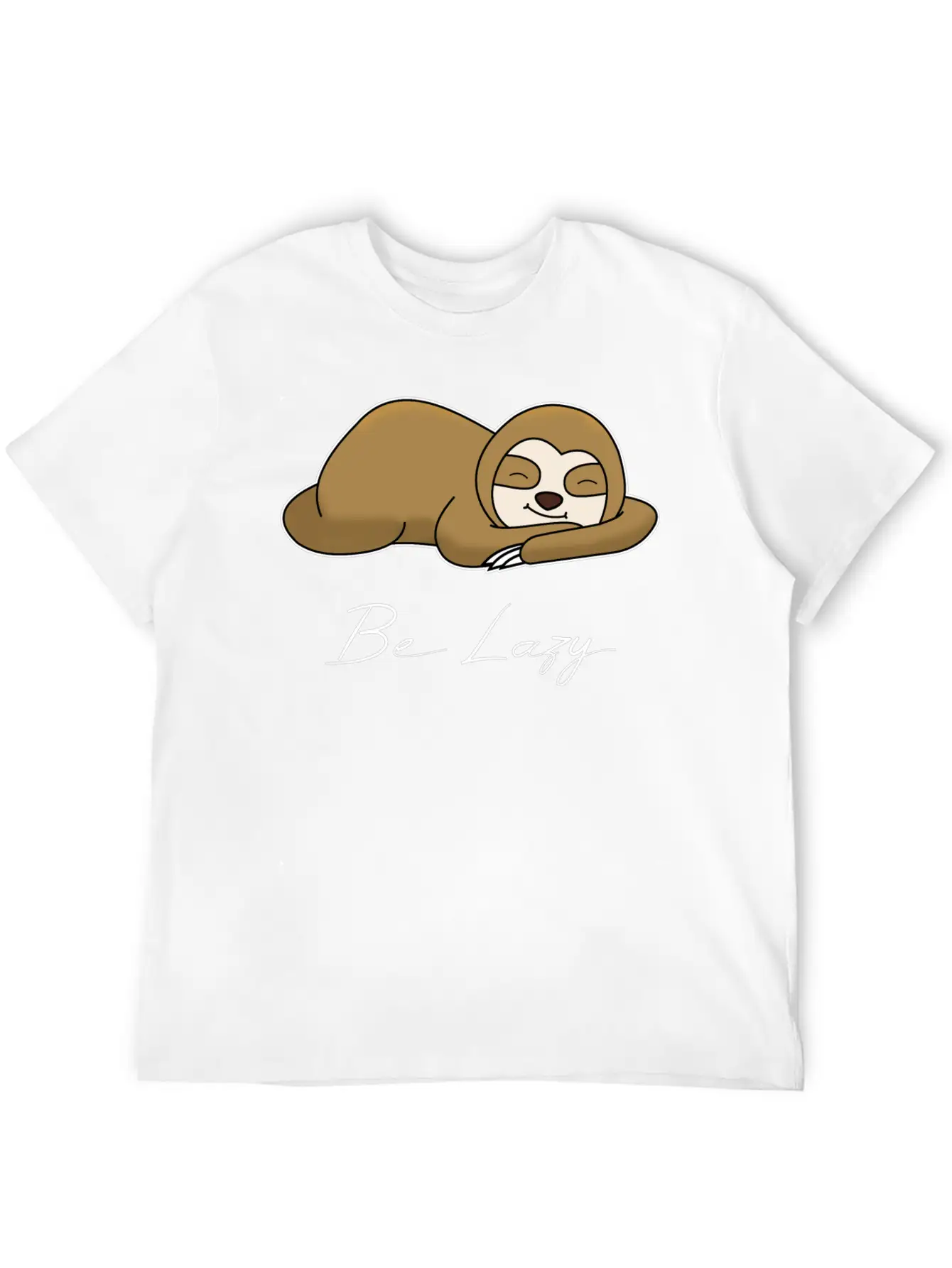 BE LAZY Unisex Short Sleeve Soft Cotton T-Shirt – Casual Everyday Wear