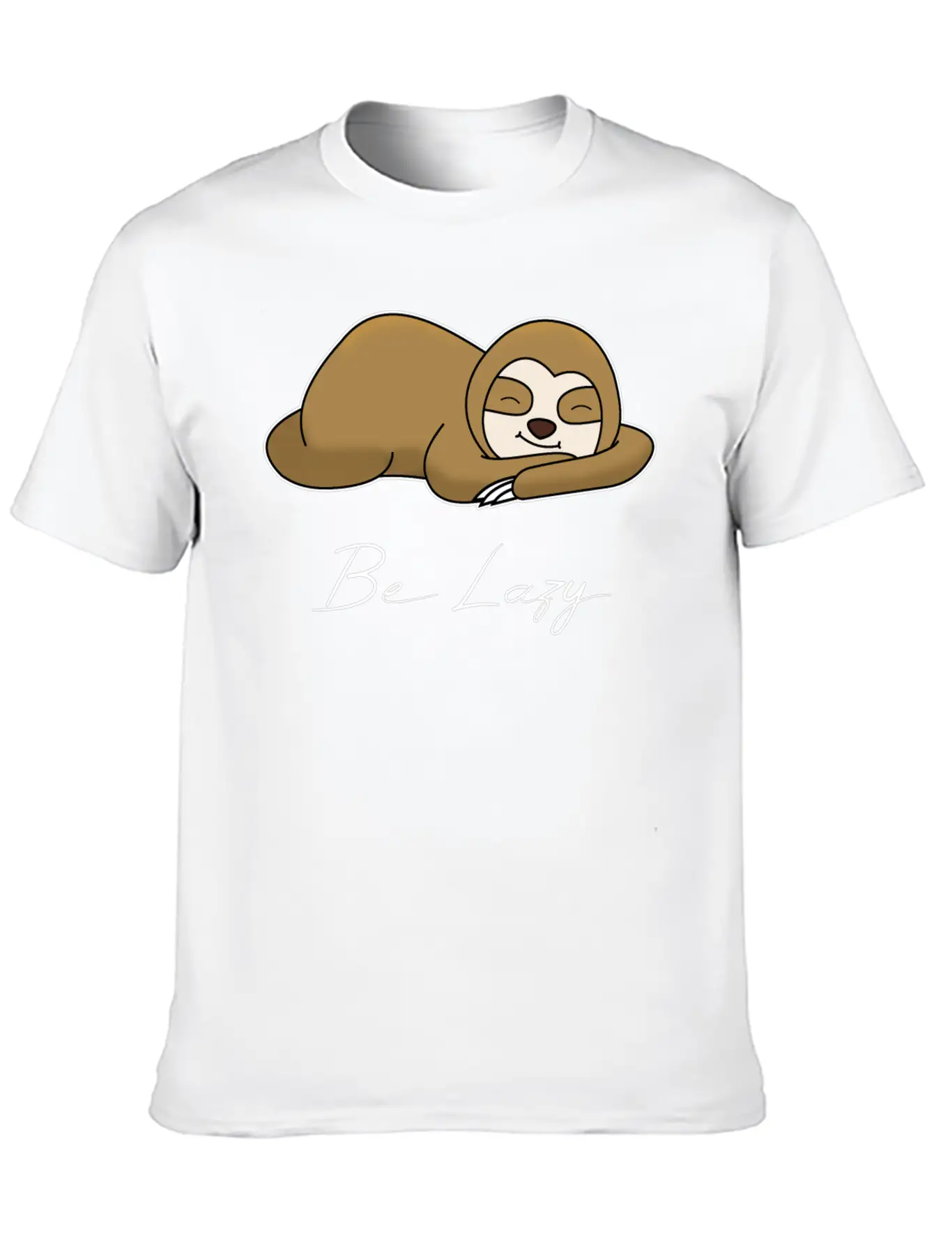 BE LAZY Unisex Short Sleeve Soft Cotton T-Shirt – Casual Everyday Wear