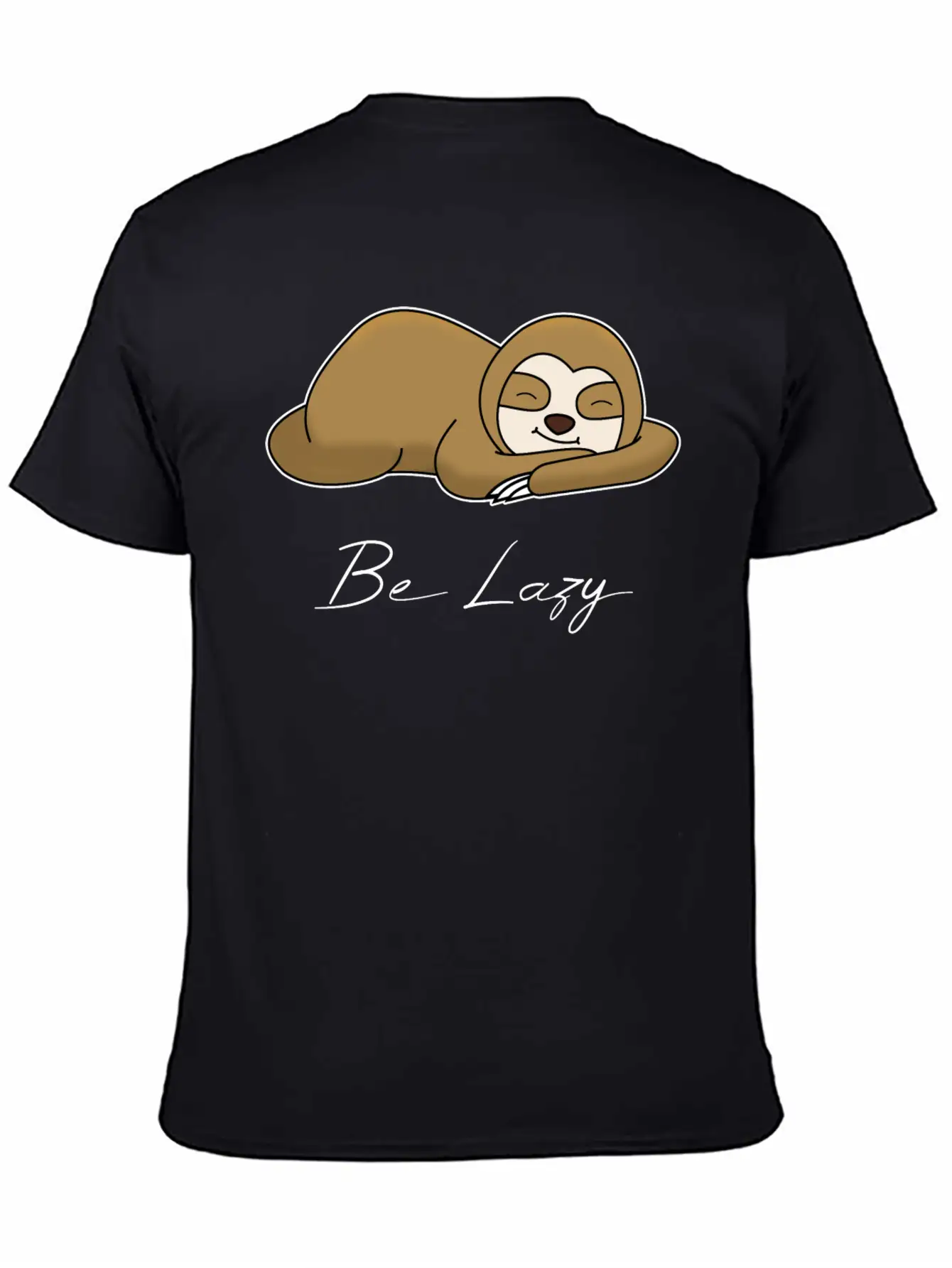 BE LAZY Unisex Short Sleeve Soft Cotton T-Shirt – Casual Everyday Wear