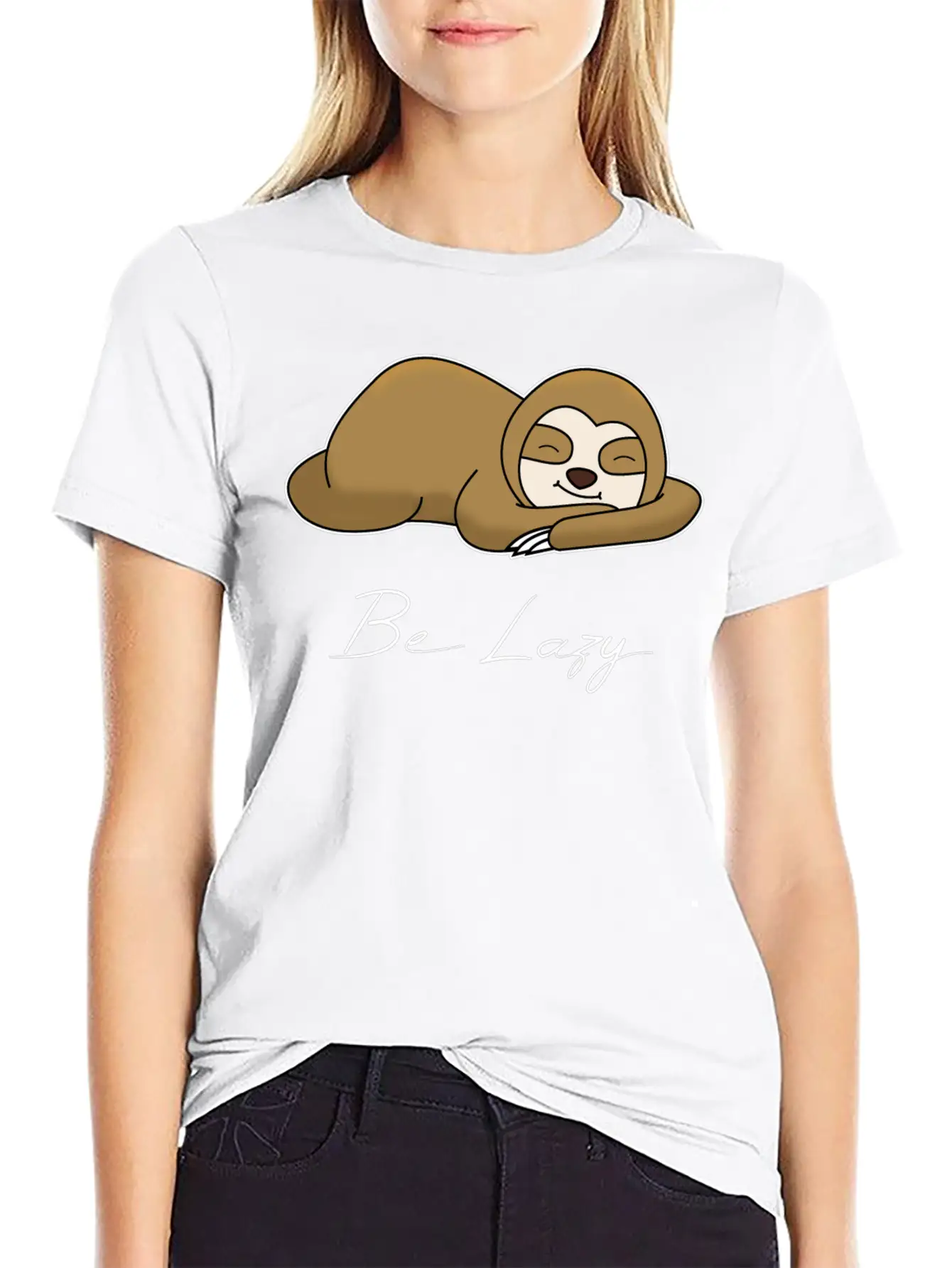 BE LAZY Unisex Short Sleeve Soft Cotton T-Shirt – Casual Everyday Wear