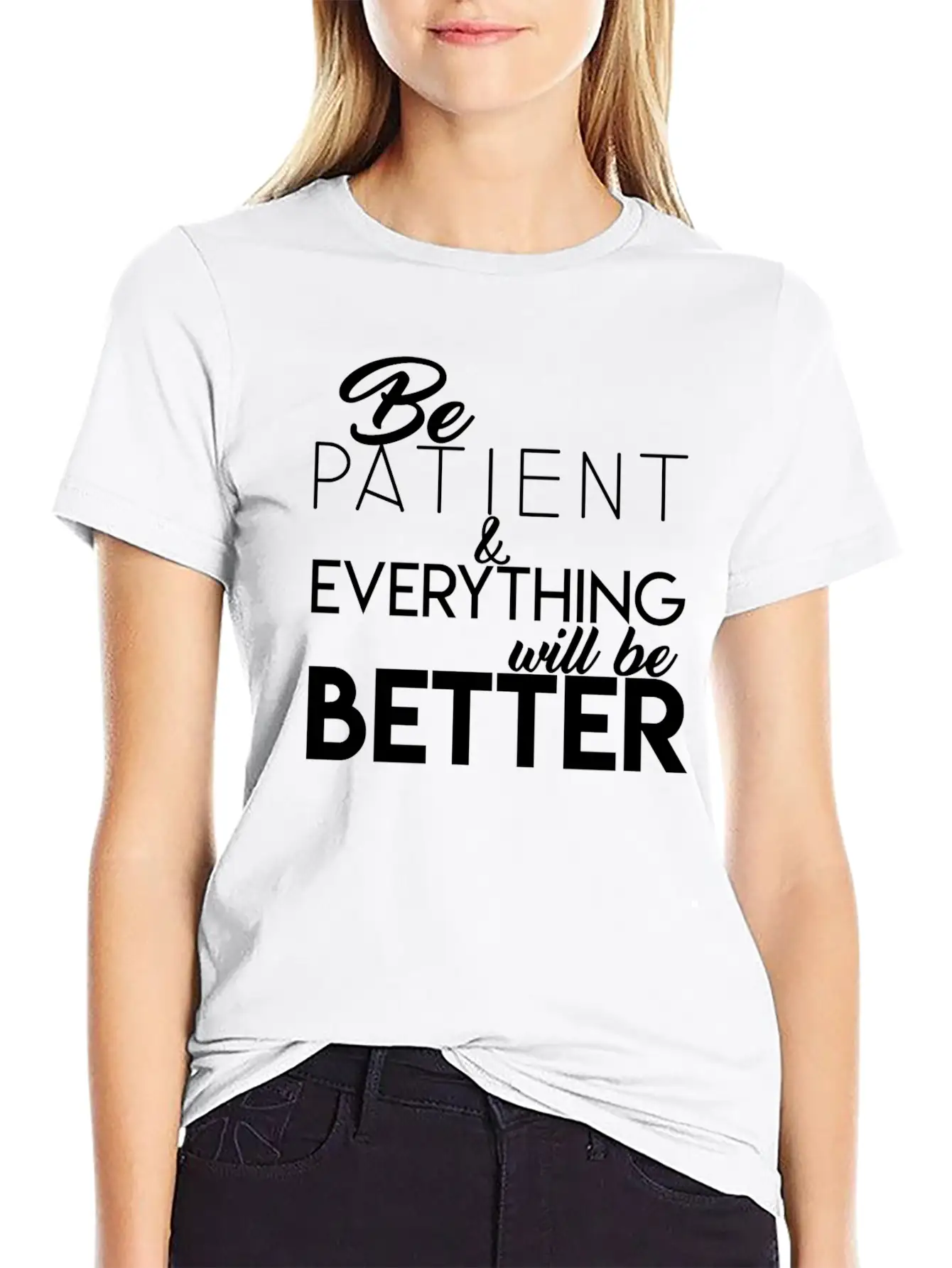 Be Patient Unisex Short Sleeve Soft Cotton T-Shirt – Casual Everyday Wear