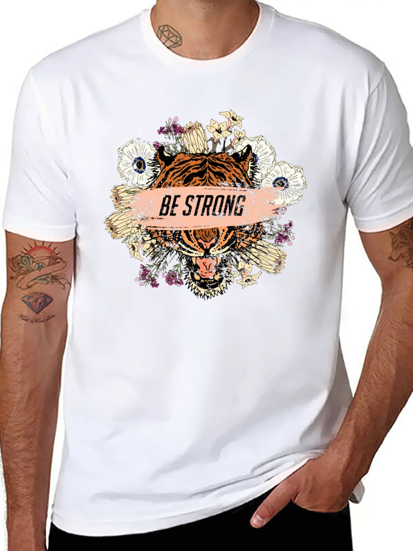 Be Strong Basic Graphic T-Shirt – Daily Comfort In Soft Cotton