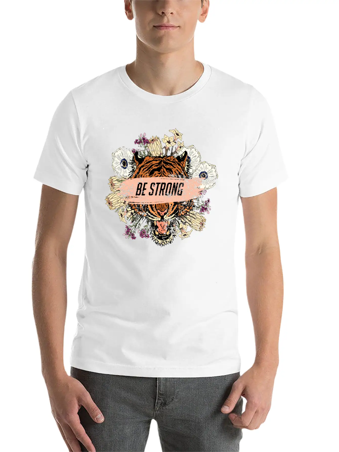 Be Strong Basic Graphic T-Shirt – Daily Comfort In Soft Cotton