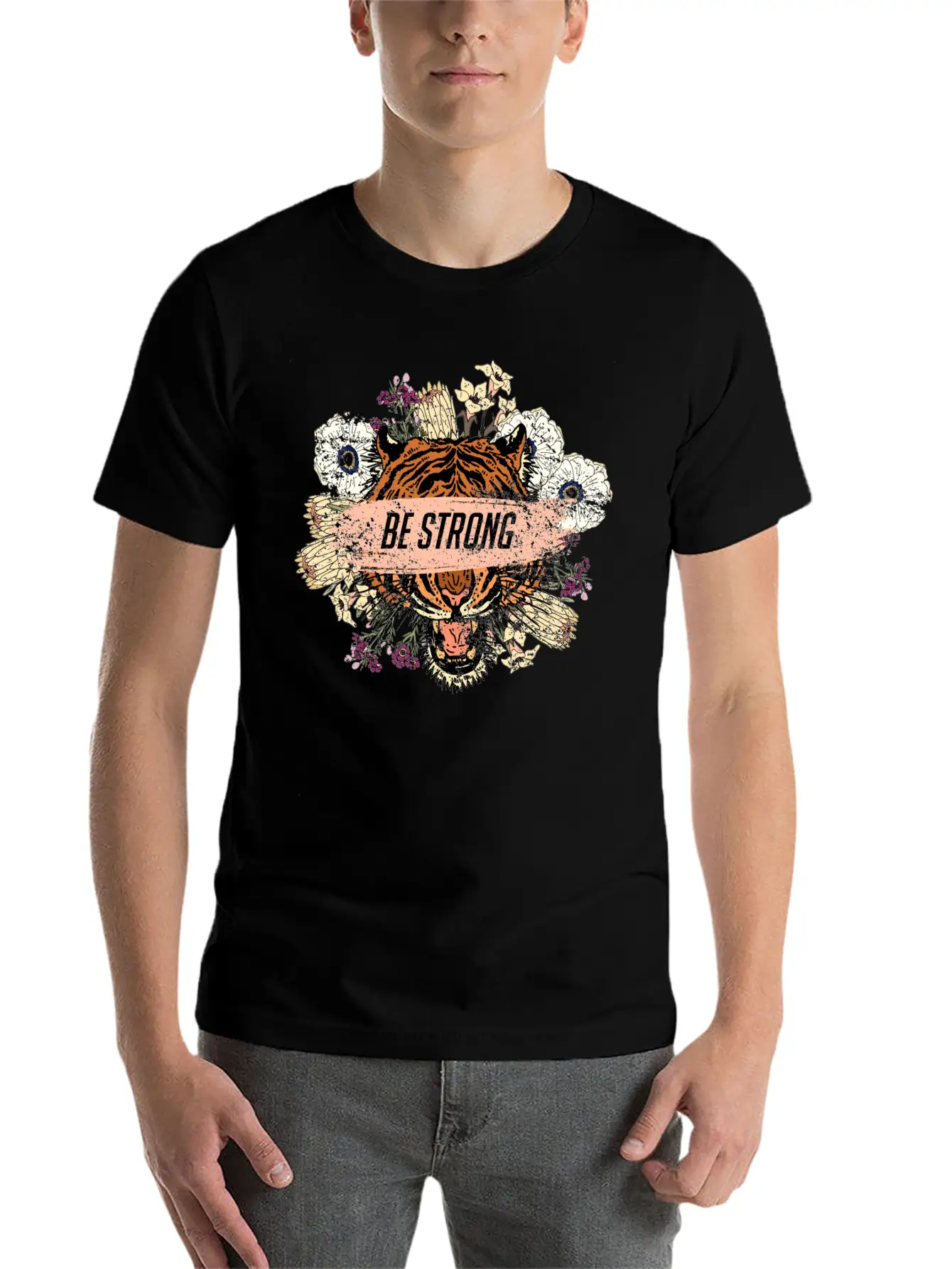 Be Strong Basic Graphic T-Shirt – Daily Comfort In Soft Cotton