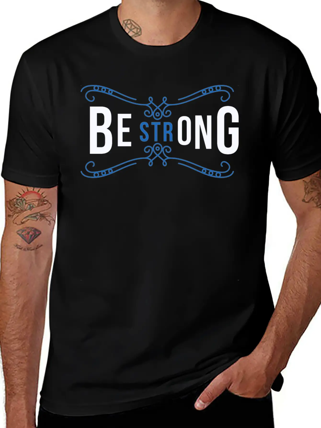 Be Strong Unisex Short Sleeve Soft Cotton T-Shirt – Casual Everyday Wear