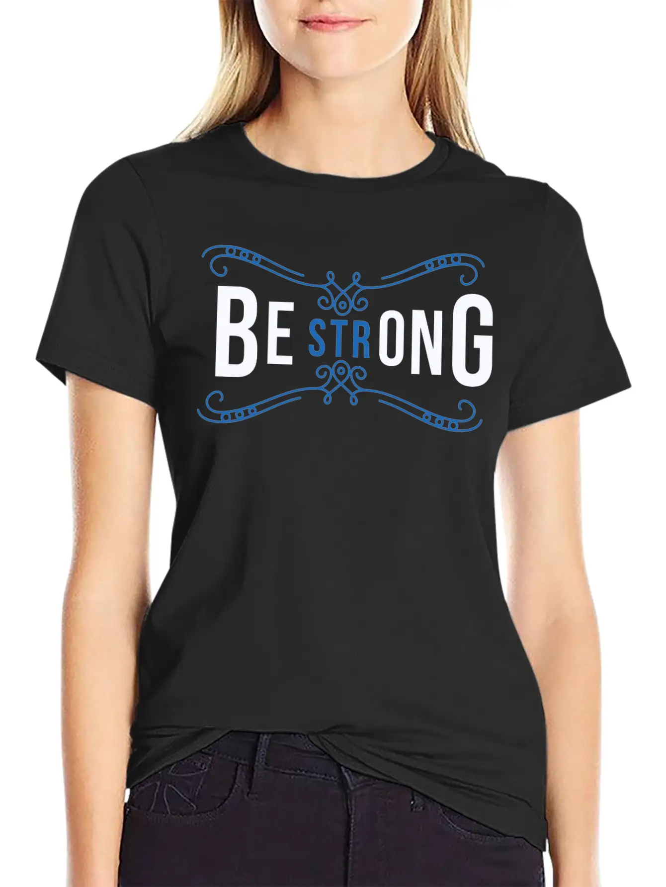 Be Strong Unisex Short Sleeve Soft Cotton T-Shirt – Casual Everyday Wear