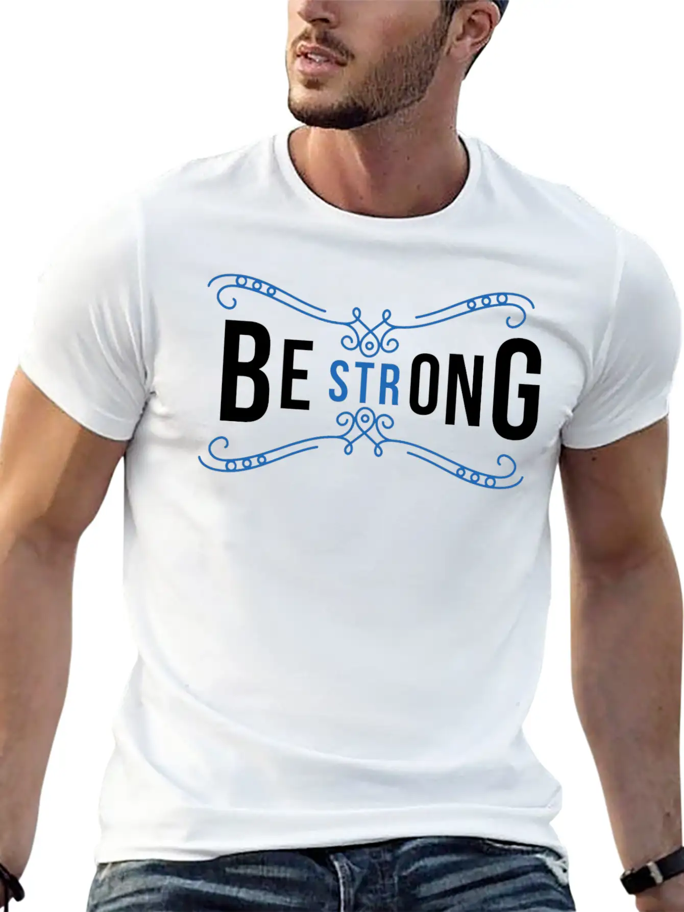Be Strong Unisex Short Sleeve Soft Cotton T-Shirt – Casual Everyday Wear