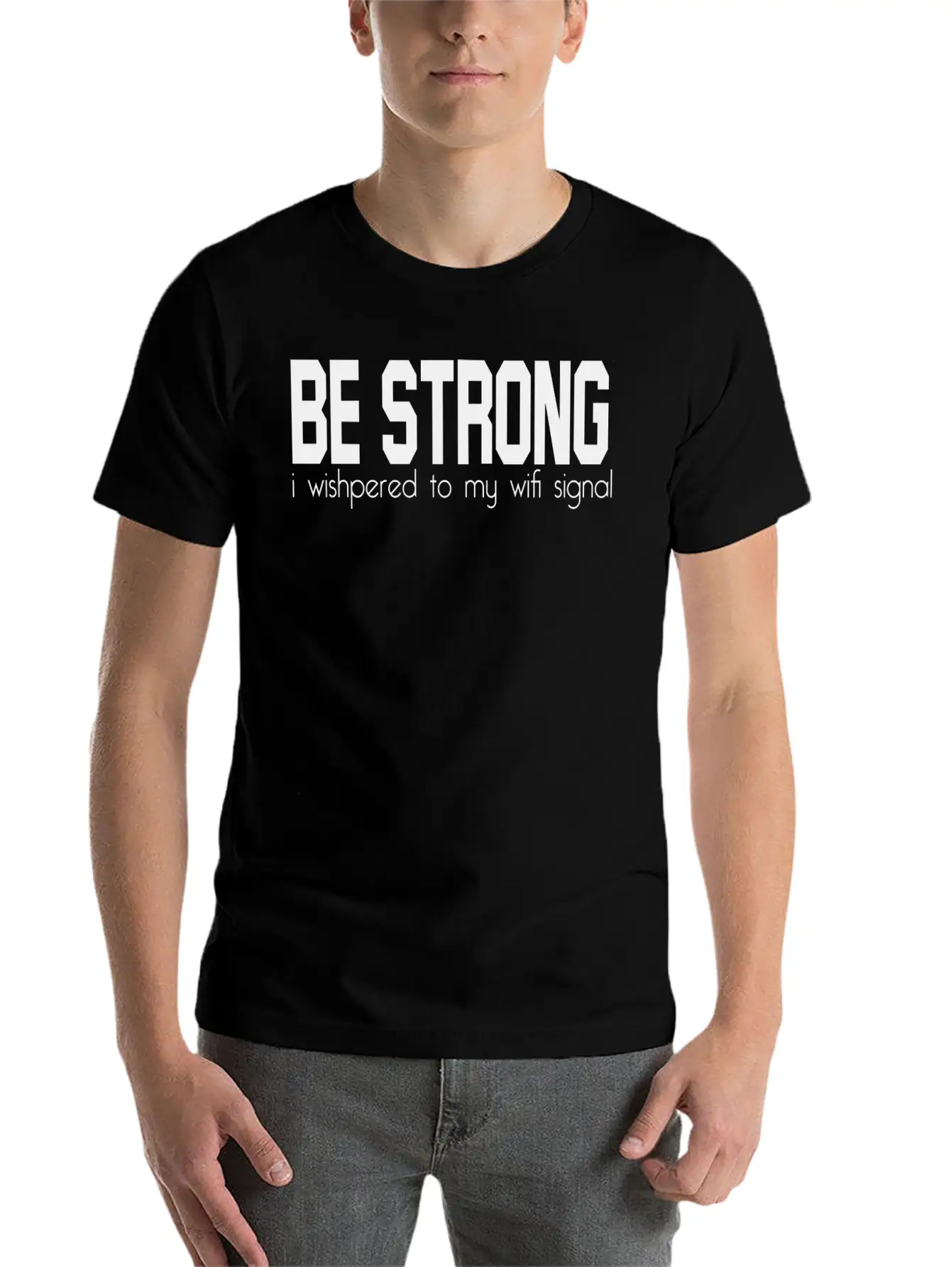 Be Strong Wifi Relaxed Everyday Tee – Lightweight And Durable Cotton