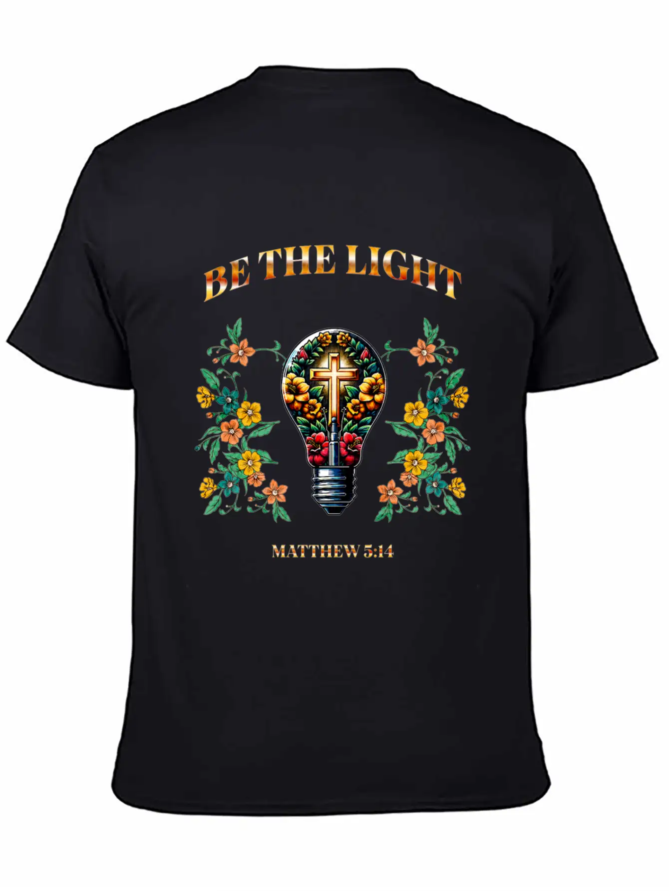 Be The Light Unisex Short Sleeve Soft Cotton T-Shirt – Casual Everyday Wear