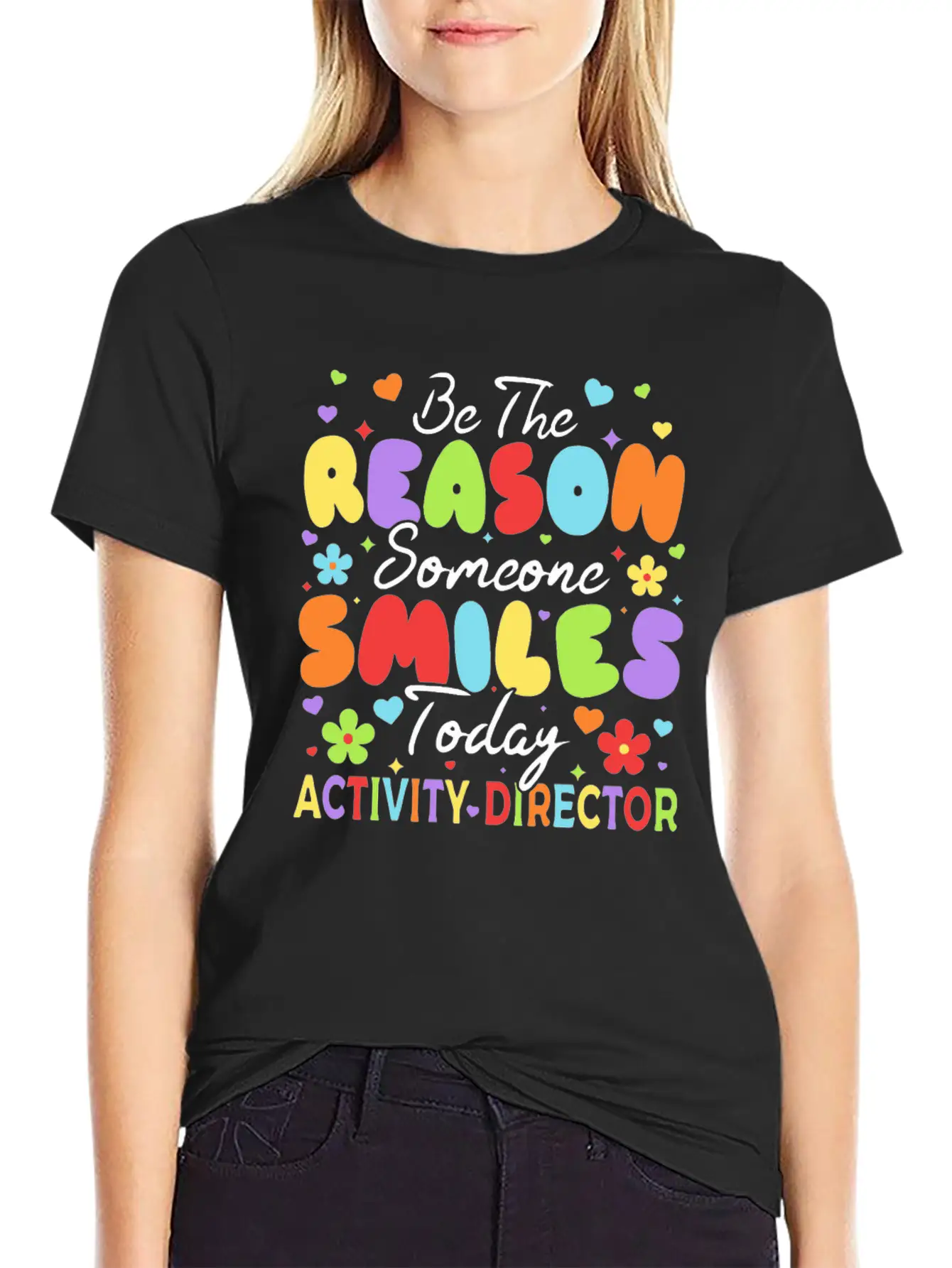 Be The Reason Someone Smiles Today Activity Direct Unisex Short Sleeve Soft Cotton T-Shirt – Casual Everyday Wear