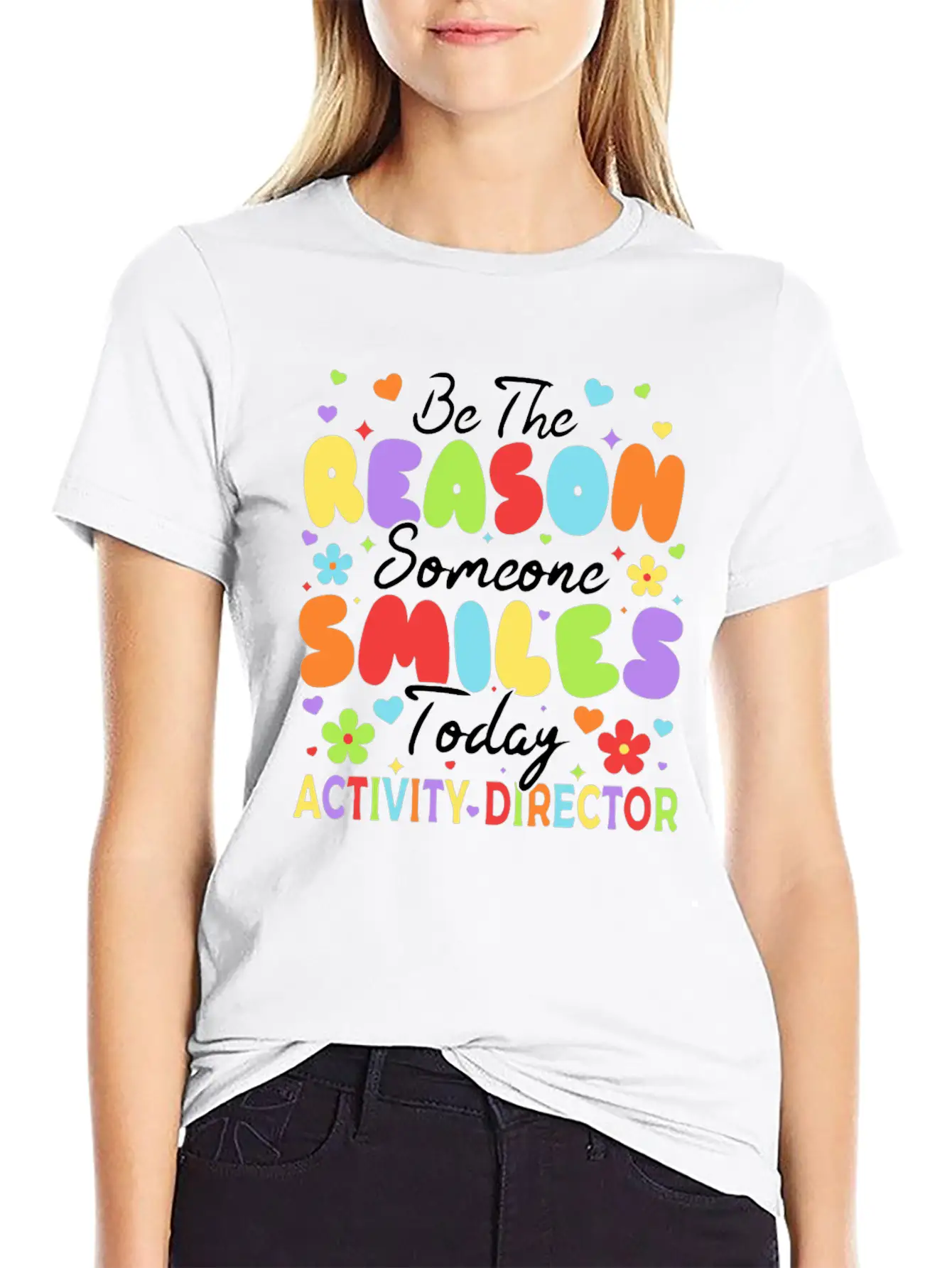 Be The Reason Someone Smiles Today Activity Direct Unisex Short Sleeve Soft Cotton T-Shirt – Casual Everyday Wear