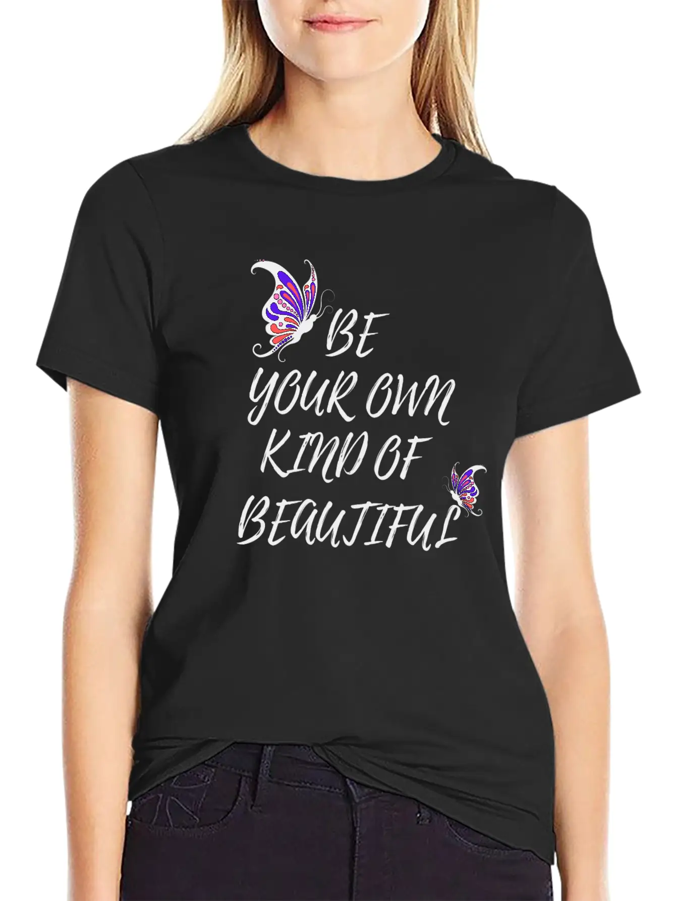 BE YOUR OWN KIND OF BEAUTIFUL Unisex Short Sleeve Soft Cotton T-Shirt – Casual Everyday Wear