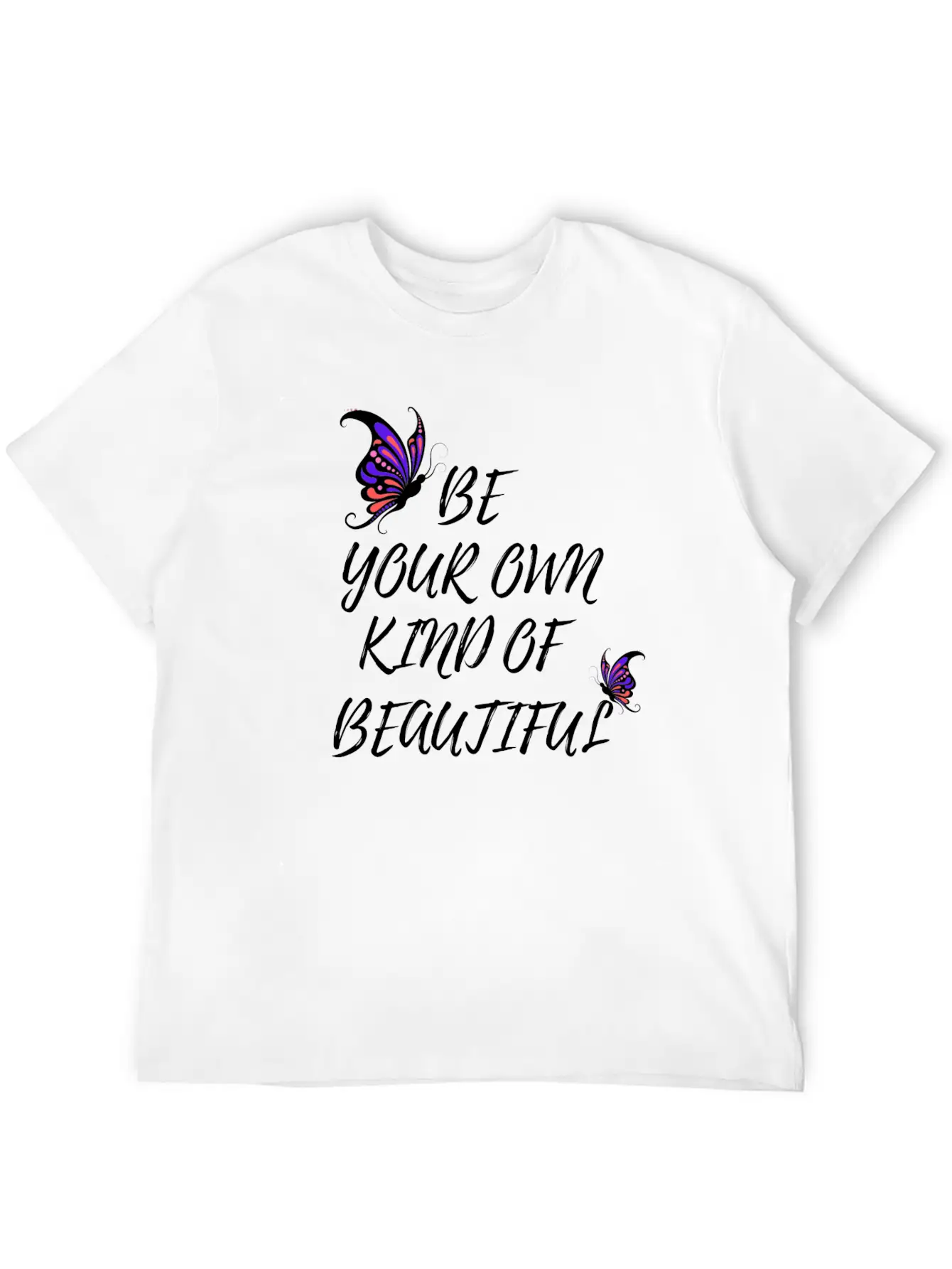 BE YOUR OWN KIND OF BEAUTIFUL Unisex Short Sleeve Soft Cotton T-Shirt – Casual Everyday Wear