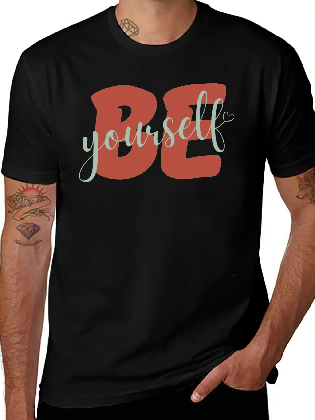 Be Yourself Motivational Self Love Stylish Everyday T-Shirt – Unisex Basic Cotton Tee