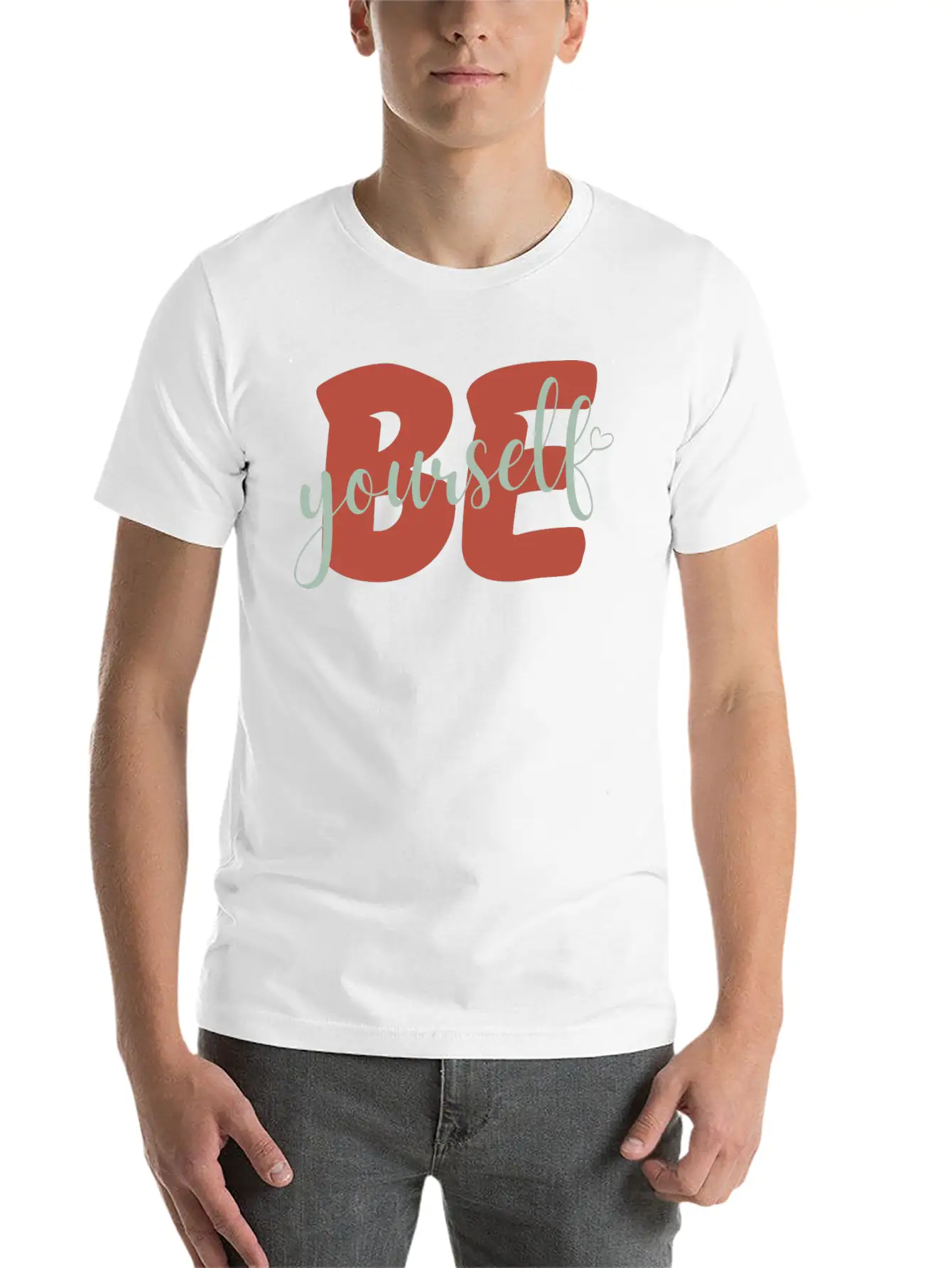 Be Yourself Motivational Self Love Stylish Everyday T-Shirt – Unisex Basic Cotton Tee