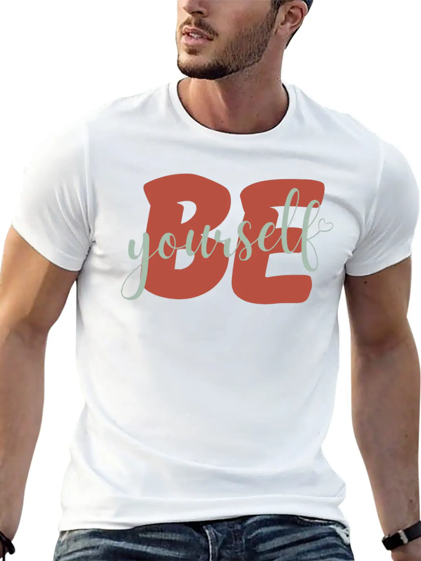 Be Yourself Motivational Self Love Stylish Everyday T-Shirt – Unisex Basic Cotton Tee