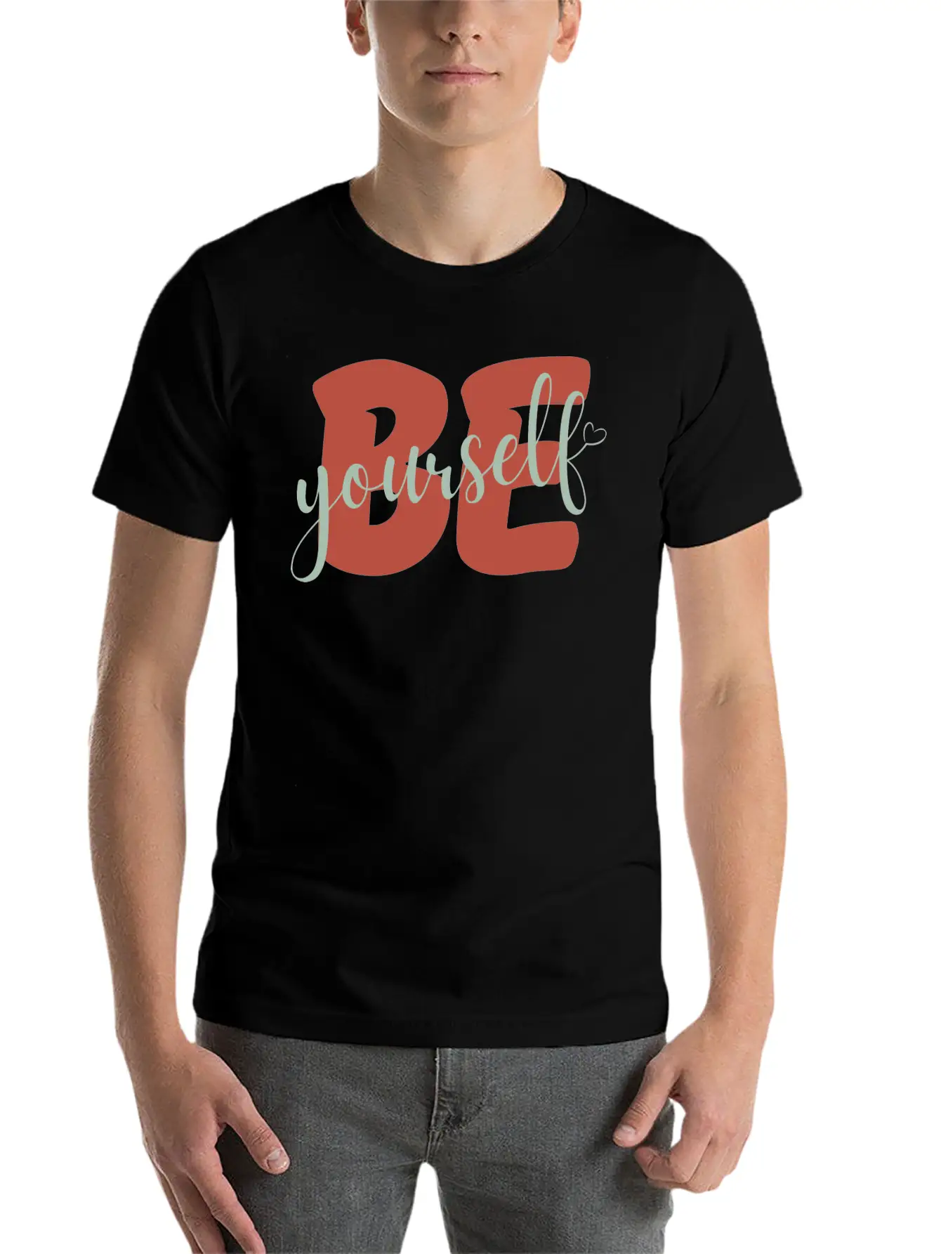 Be Yourself Motivational Self Love Stylish Everyday T-Shirt – Unisex Basic Cotton Tee