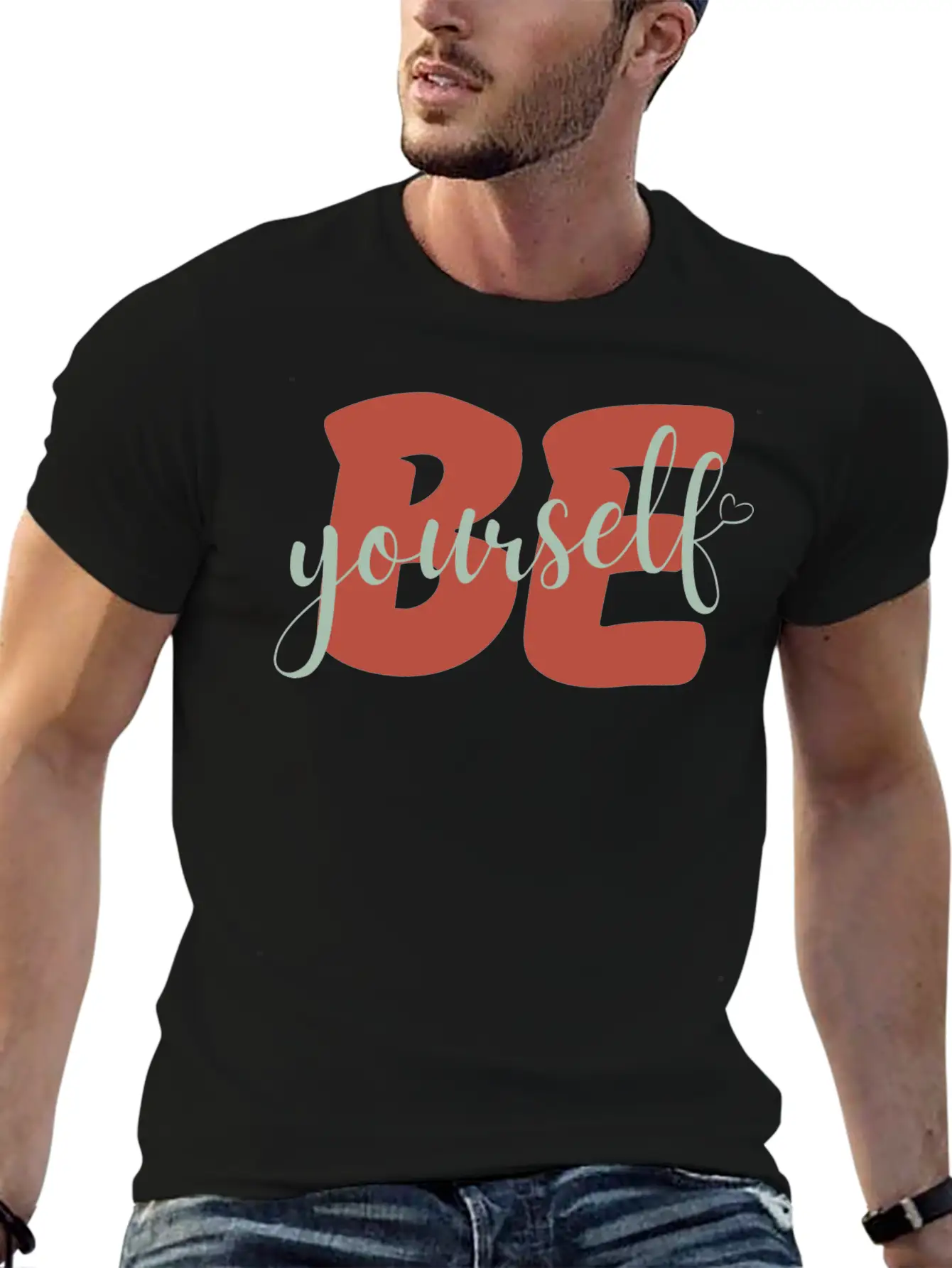 Be Yourself Motivational Self Love Stylish Everyday T-Shirt – Unisex Basic Cotton Tee