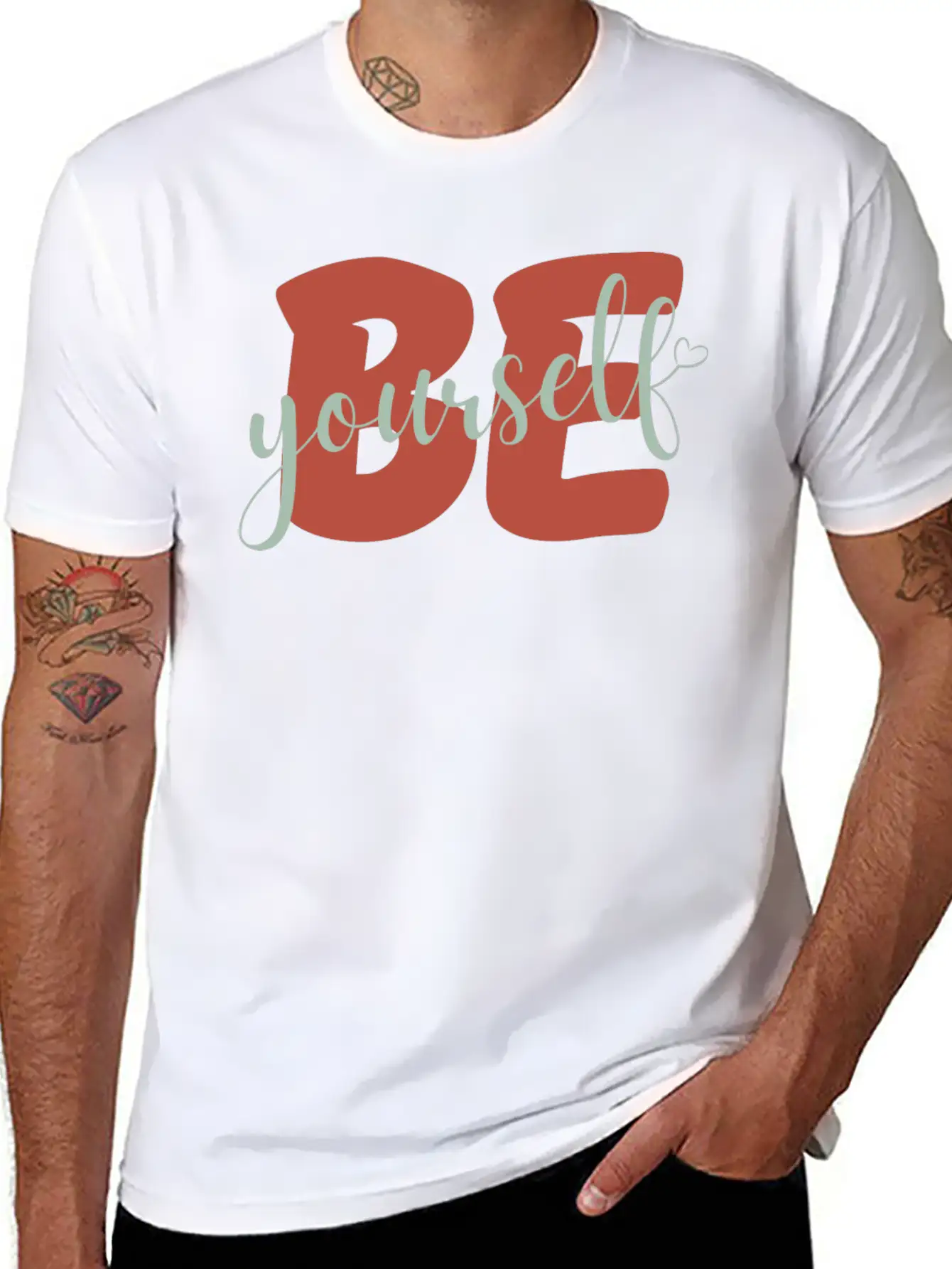 Be Yourself Motivational Self Love Stylish Everyday T-Shirt – Unisex Basic Cotton Tee