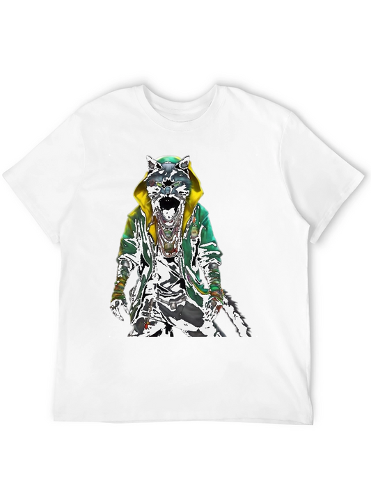 Urban Wolf Graphic Tee - Street Style