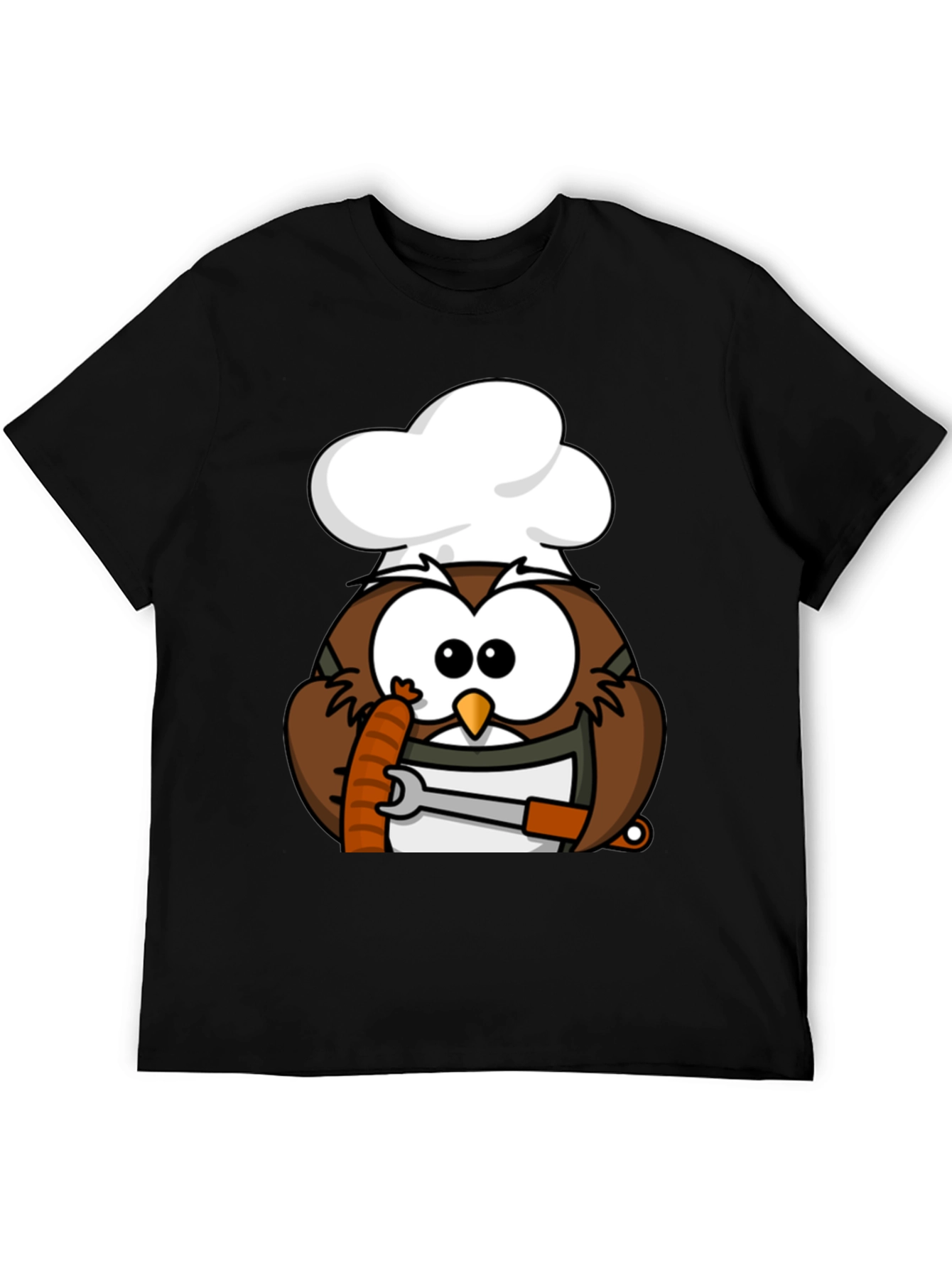 Chef Owl T-Shirt - Funny Cartoon Cook Tee