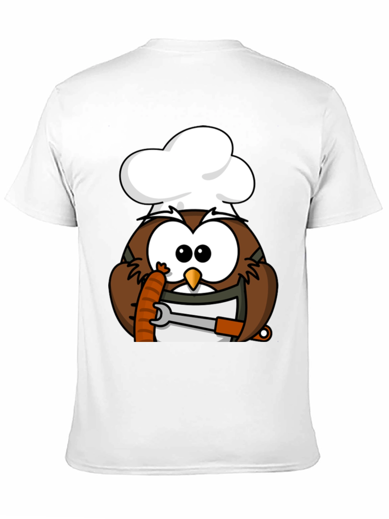 Chef Owl T-Shirt - Funny Cartoon Cook Tee