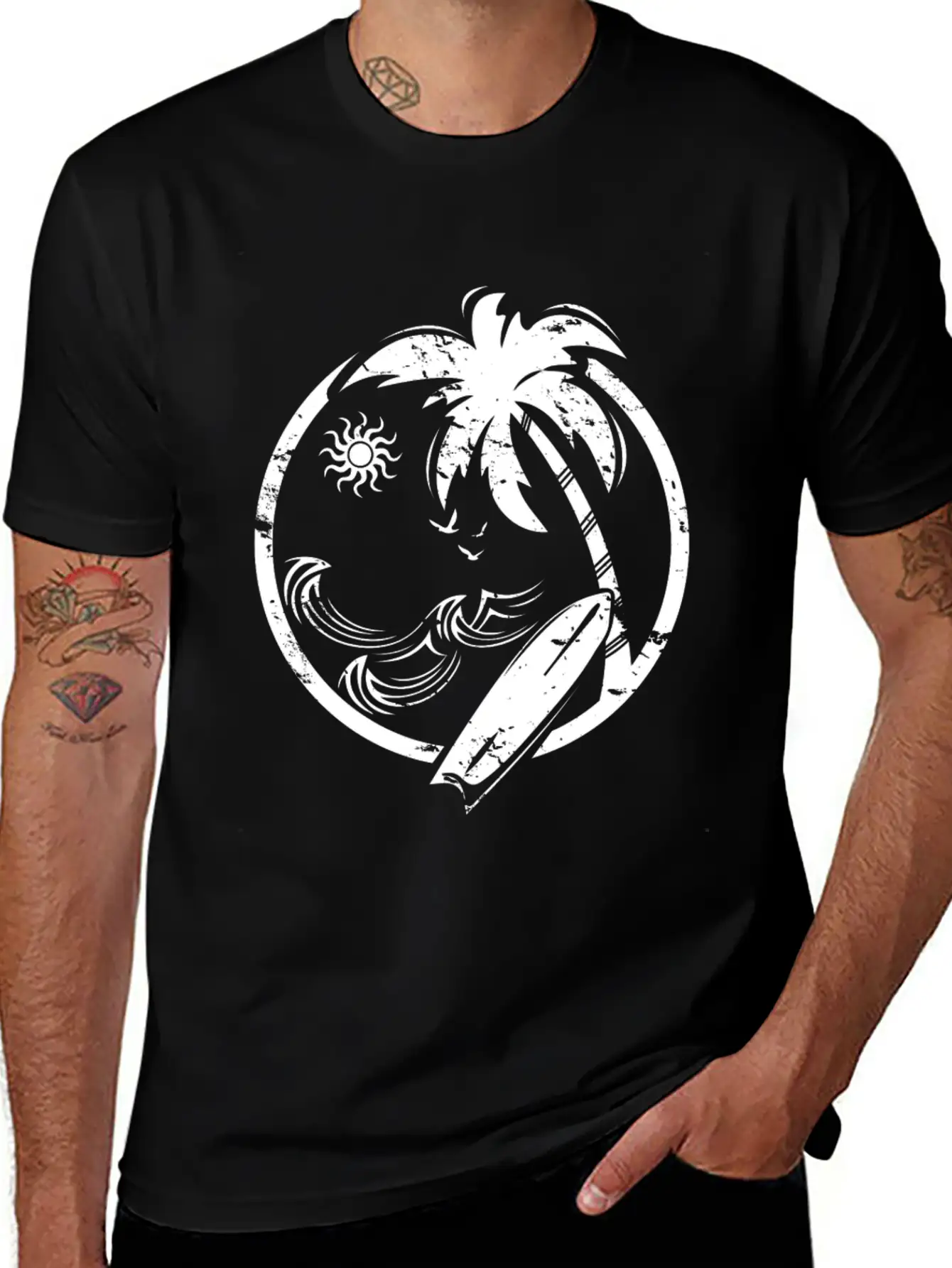 Beach Ocean Surfing Caribbean Hawaii Gift Stylish Everyday T-Shirt – Unisex Basic Cotton Tee