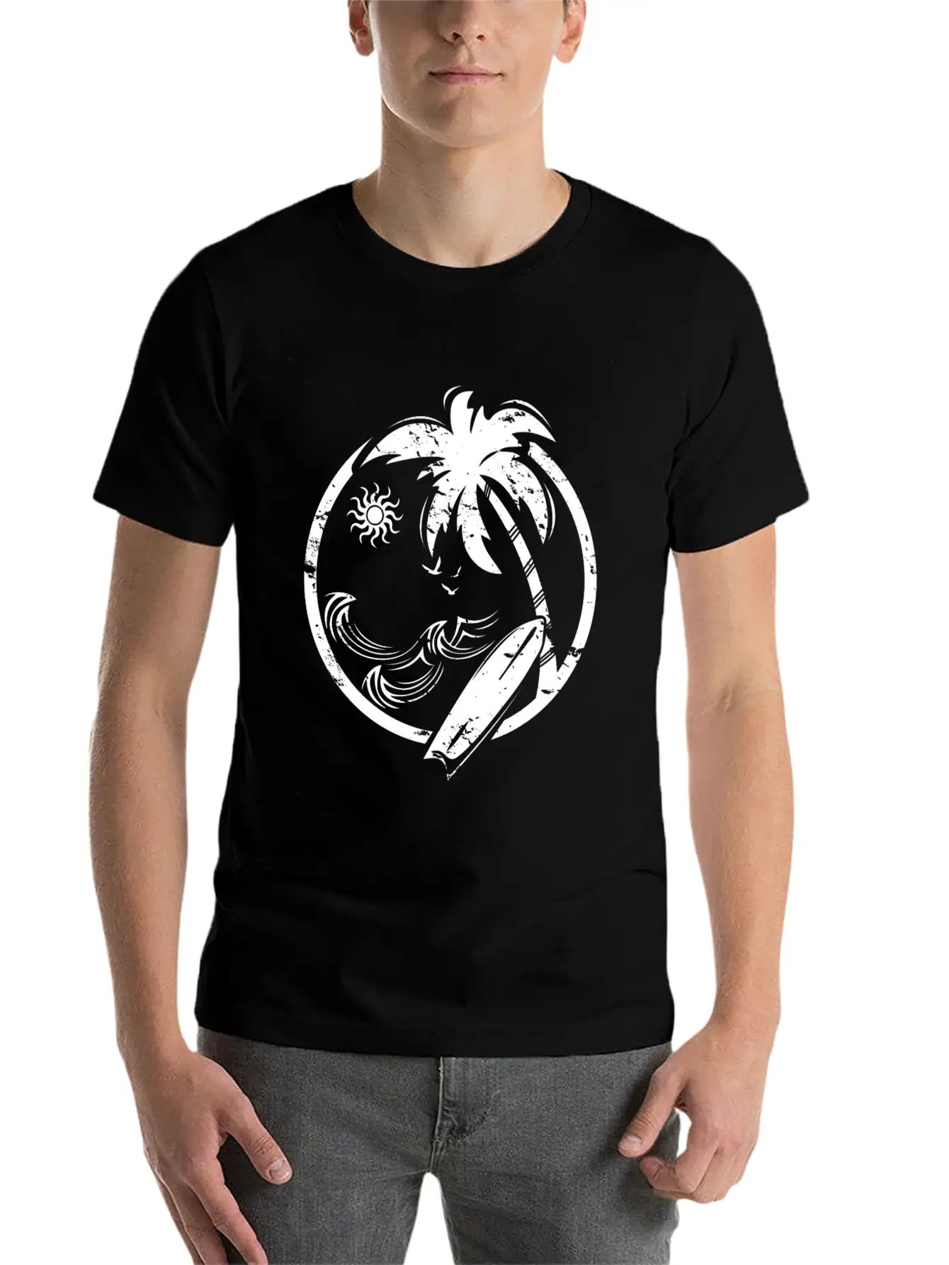 Beach Ocean Surfing Caribbean Hawaii Gift Stylish Everyday T-Shirt – Unisex Basic Cotton Tee